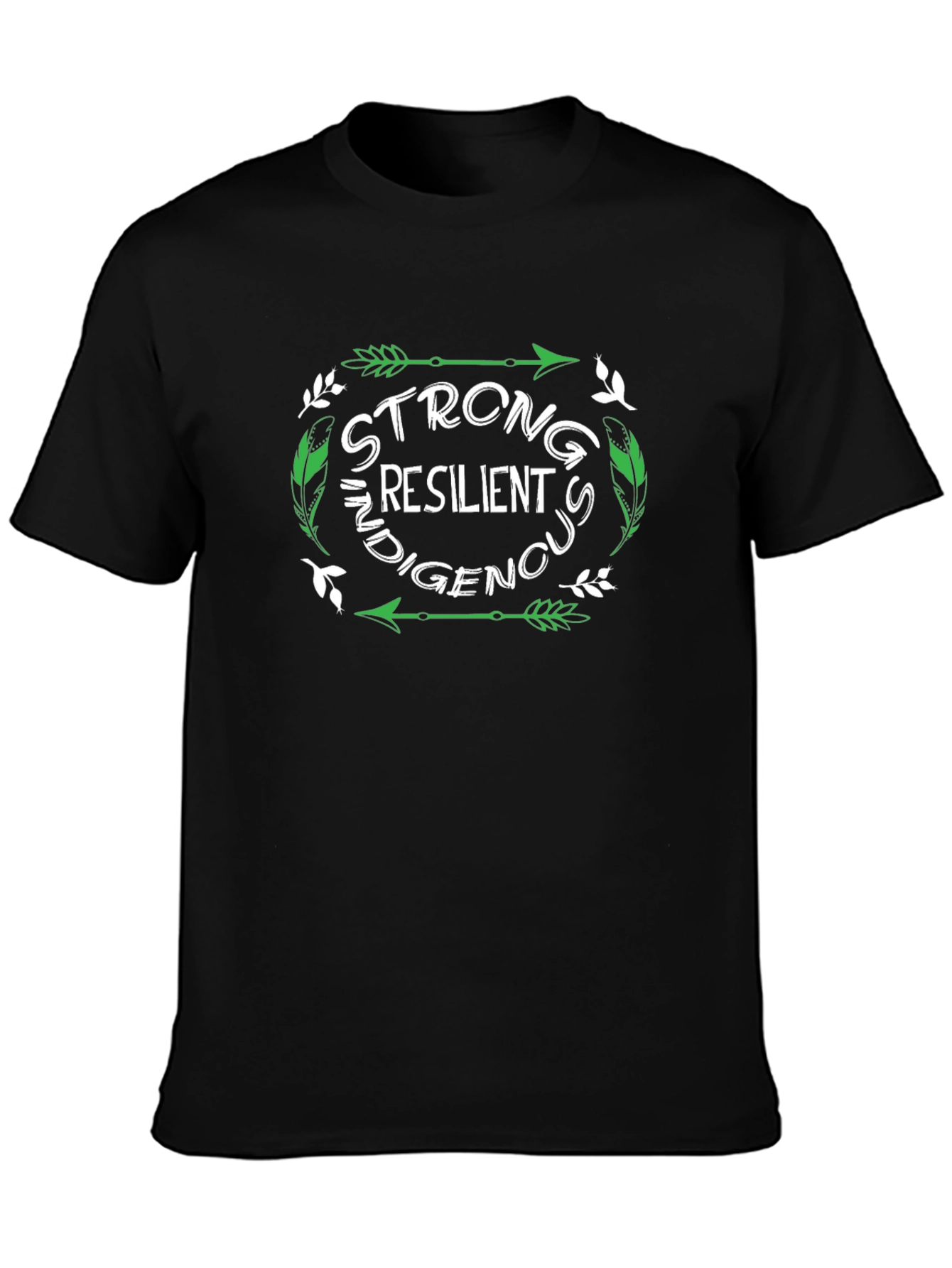 Strong Resilient Indigenous Black Graphic Tee