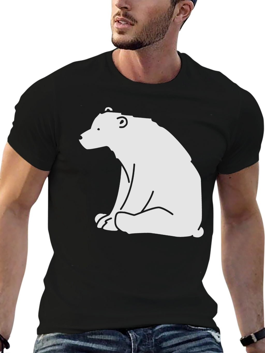 Bear Graphic T-Shirt - Casual Style
