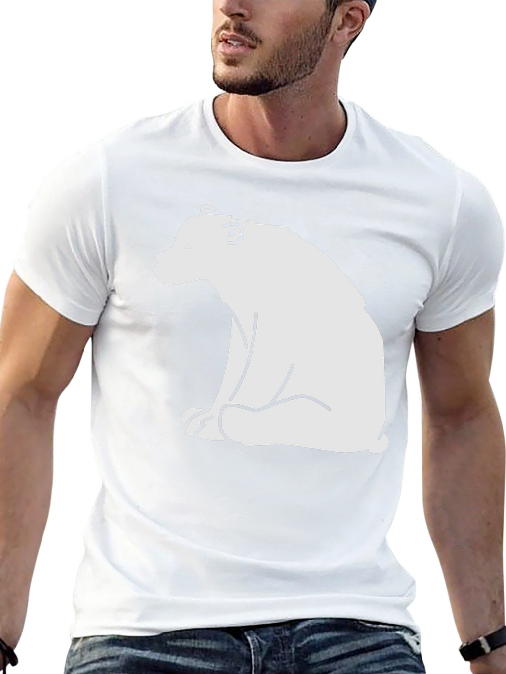 Bear Graphic T-Shirt - Casual Style