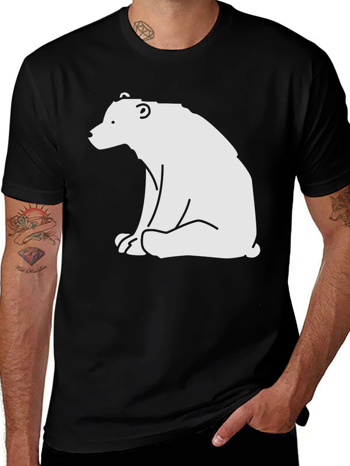 Bear Graphic T-Shirt - Casual Style