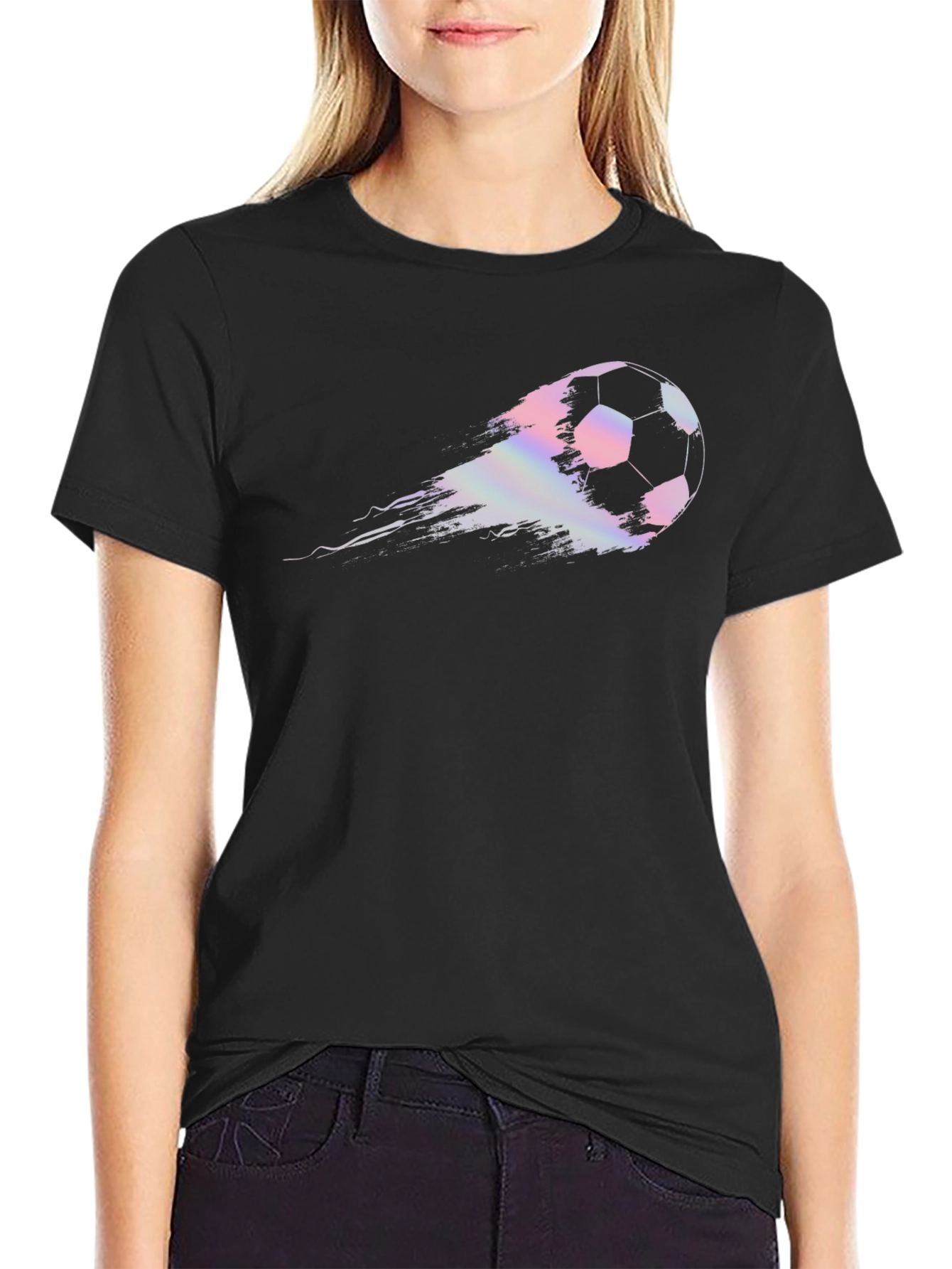 Soccer Ball Streak Graphic T-Shirt