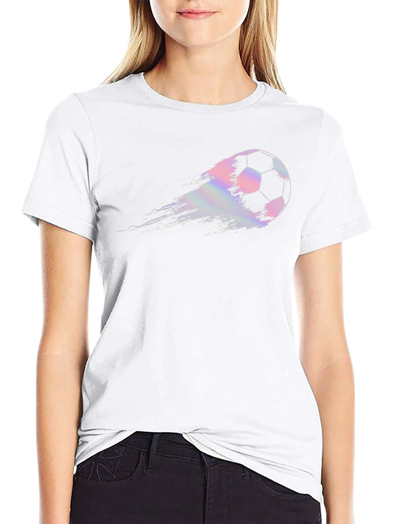 Soccer Ball Streak Graphic T-Shirt