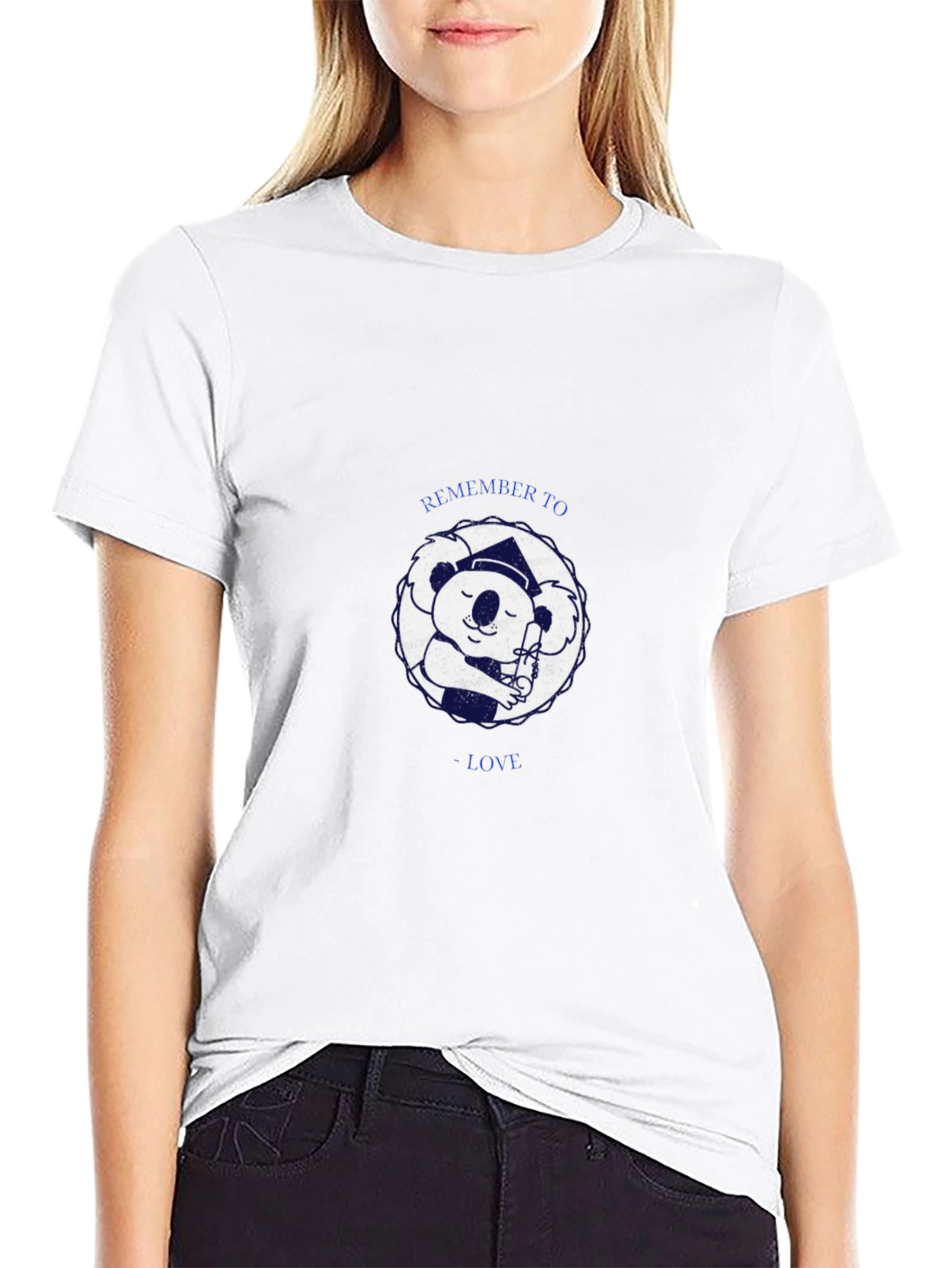Koala Graduate Black T-Shirt - Remember To Love