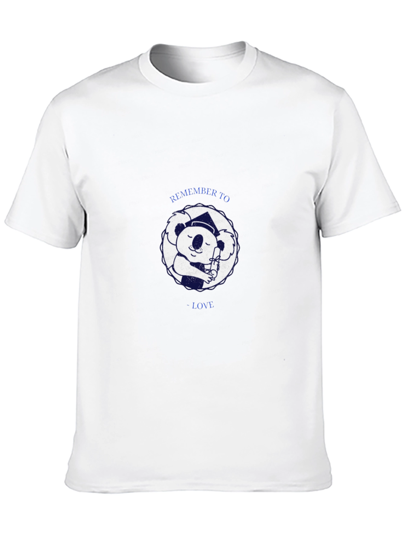 Koala Graduate Black T-Shirt - Remember To Love