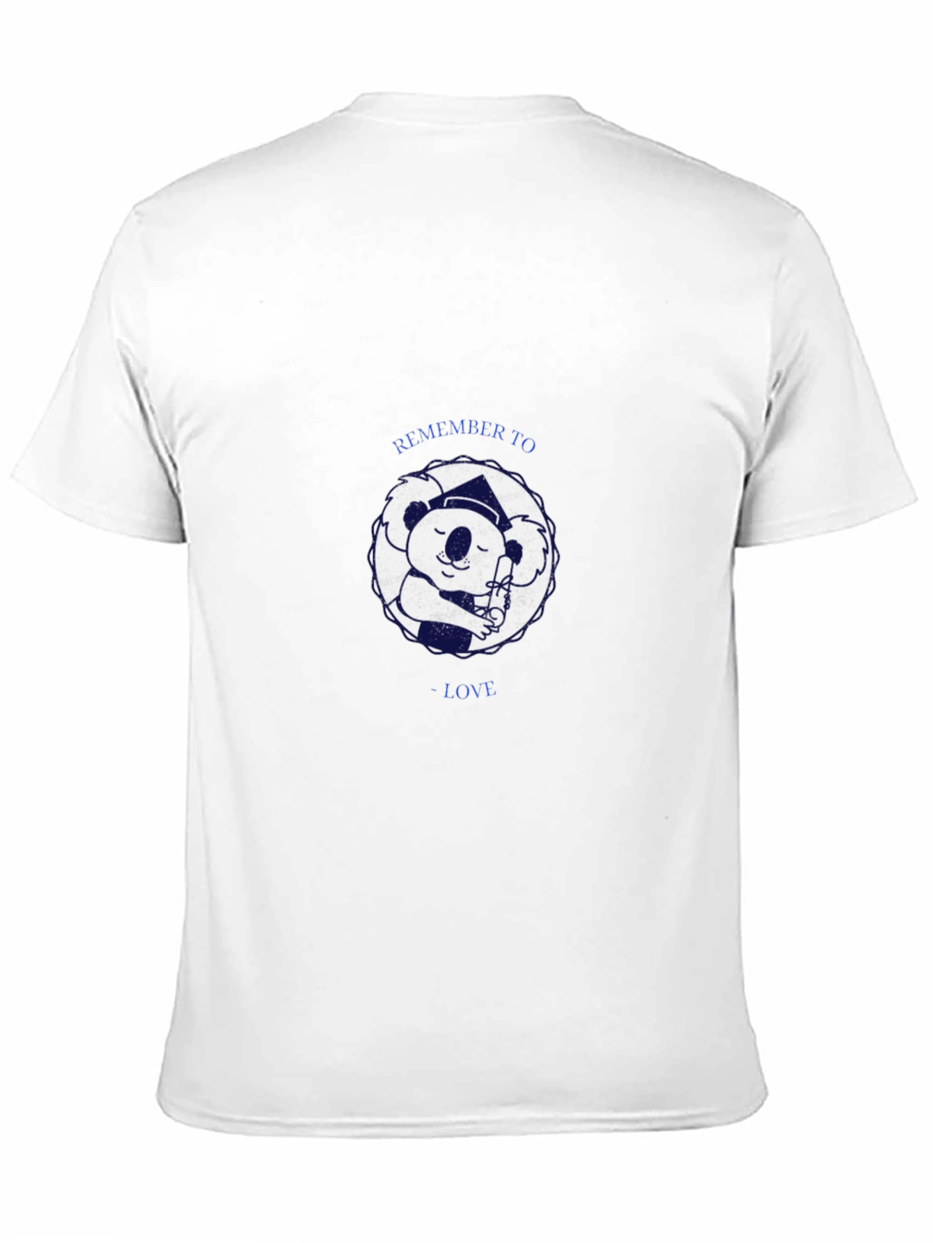 Koala Graduate Black T-Shirt - Remember To Love