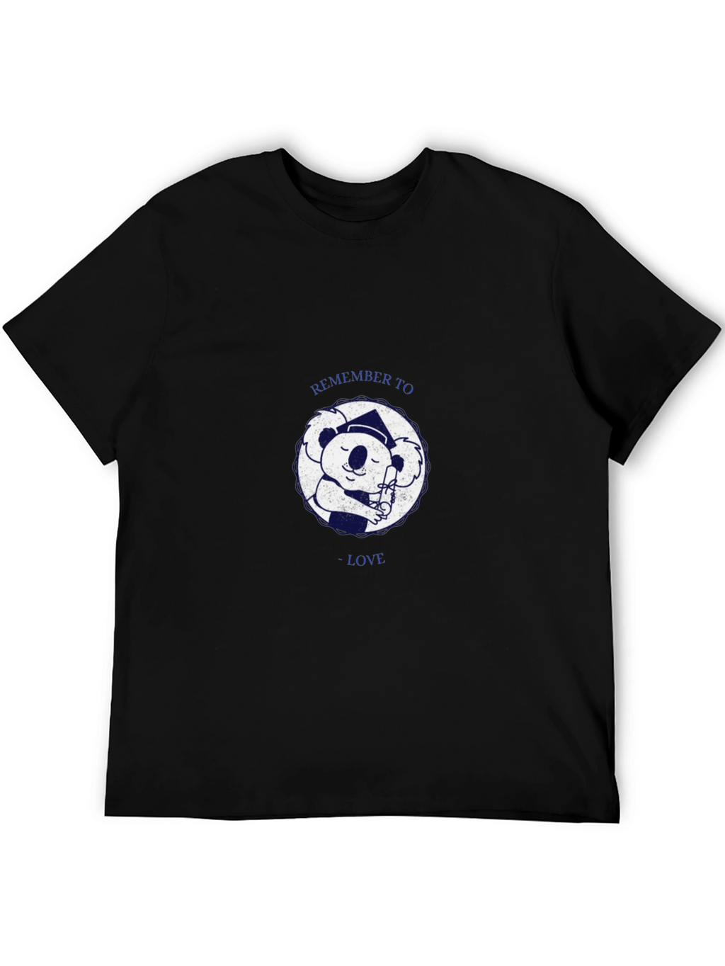 Koala Graduate Black T-Shirt - Remember To Love