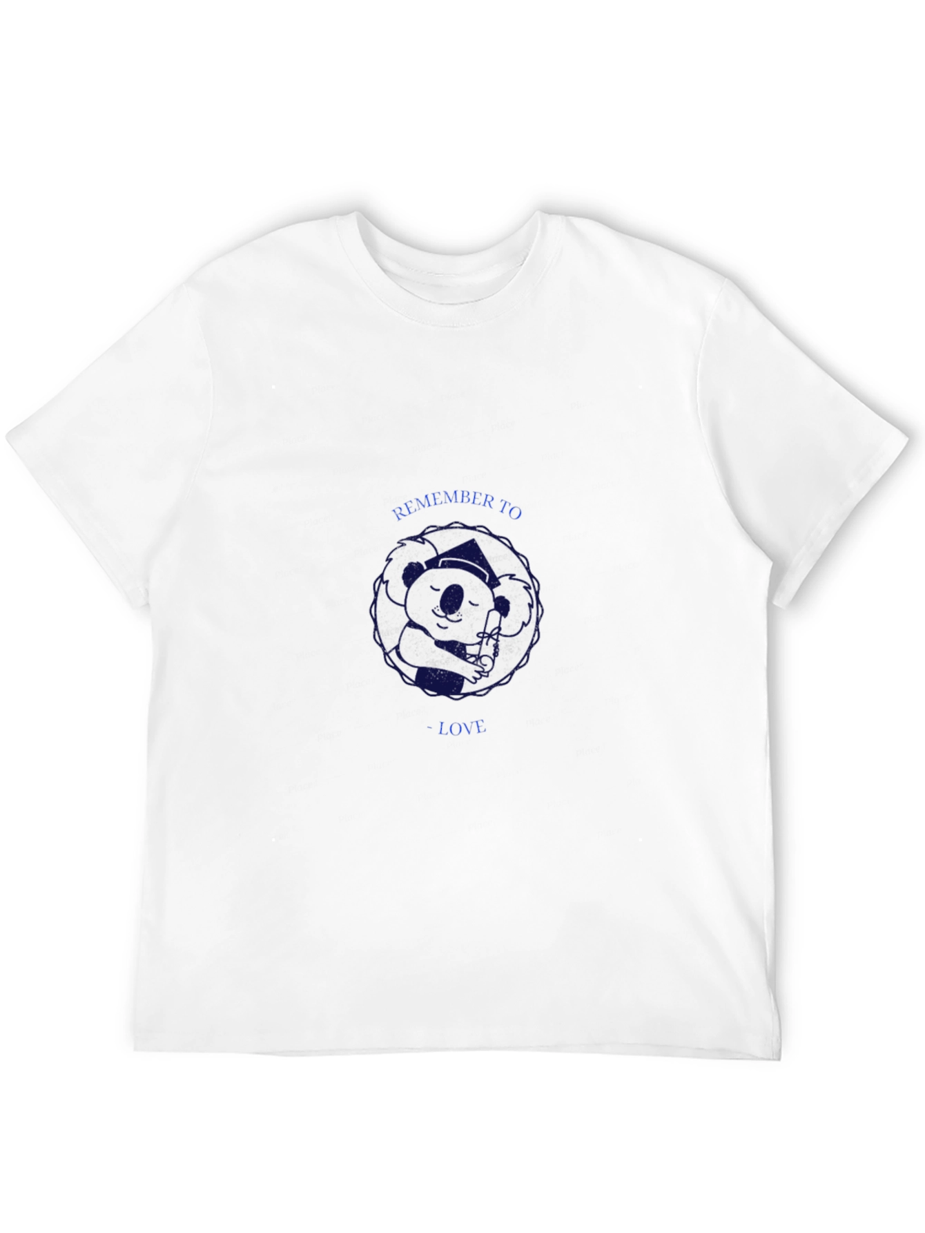 Koala Graduate Black T-Shirt - Remember To Love