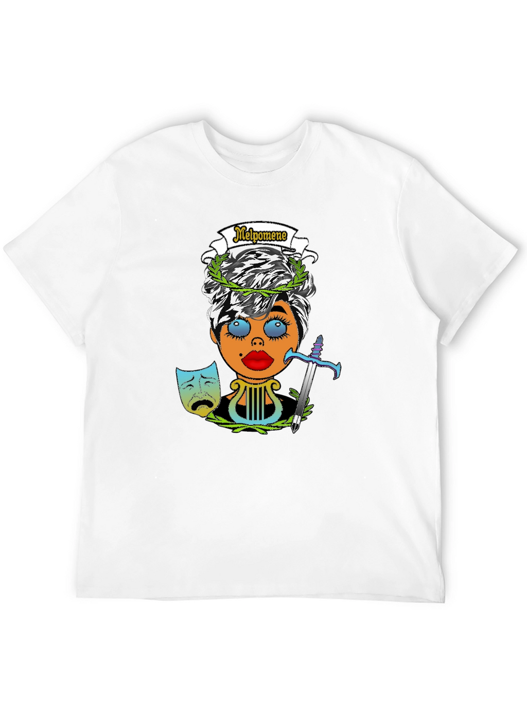 Melpomene Muse T-Shirt - Tragedy Design