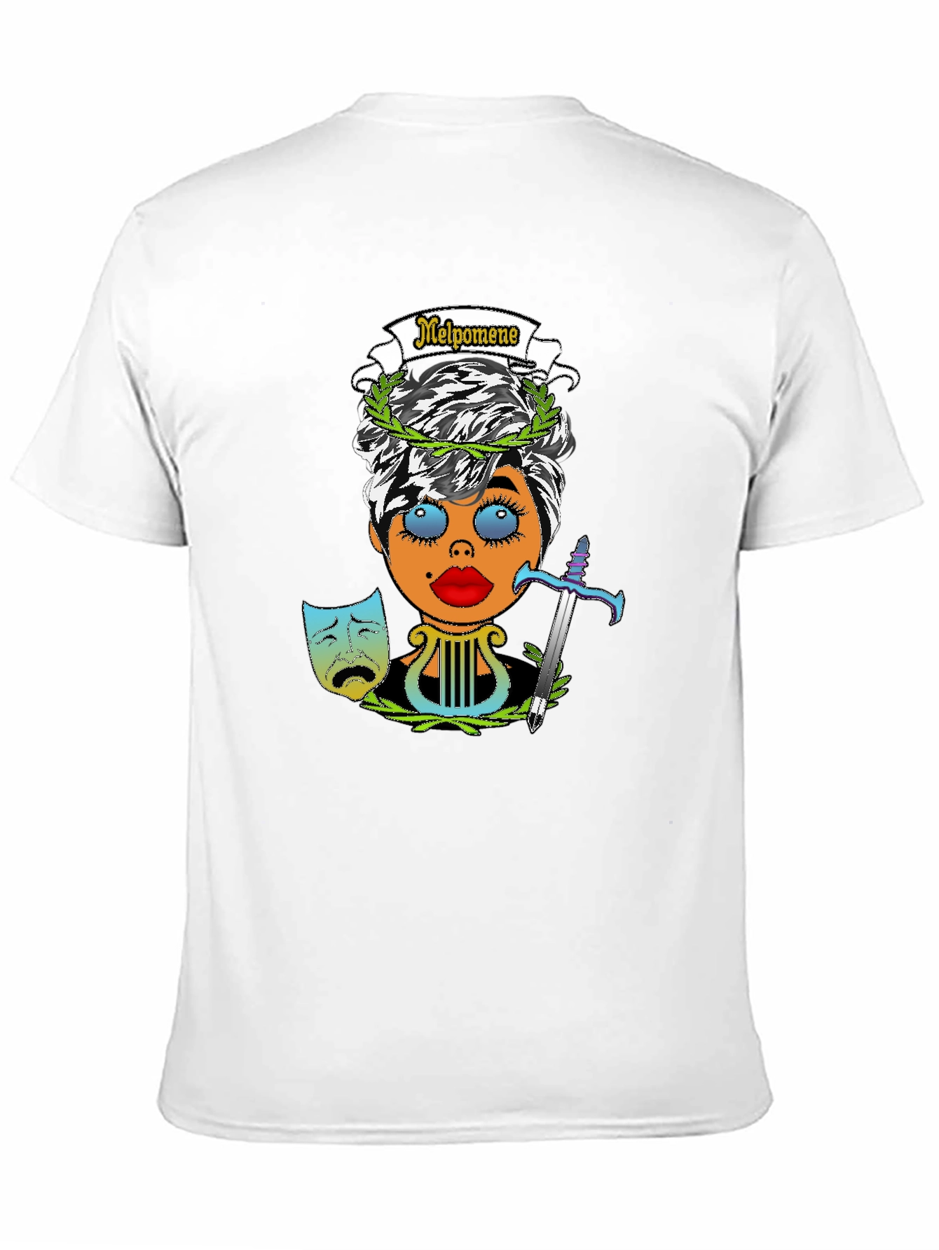 Melpomene Muse T-Shirt - Tragedy Design