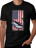 American Flag Tuna Fishing T-Shirt