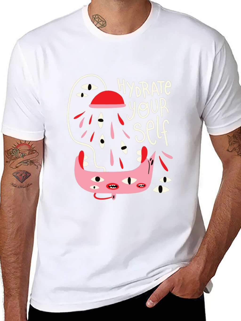 Hydrate Yourself Black Graphic Tee