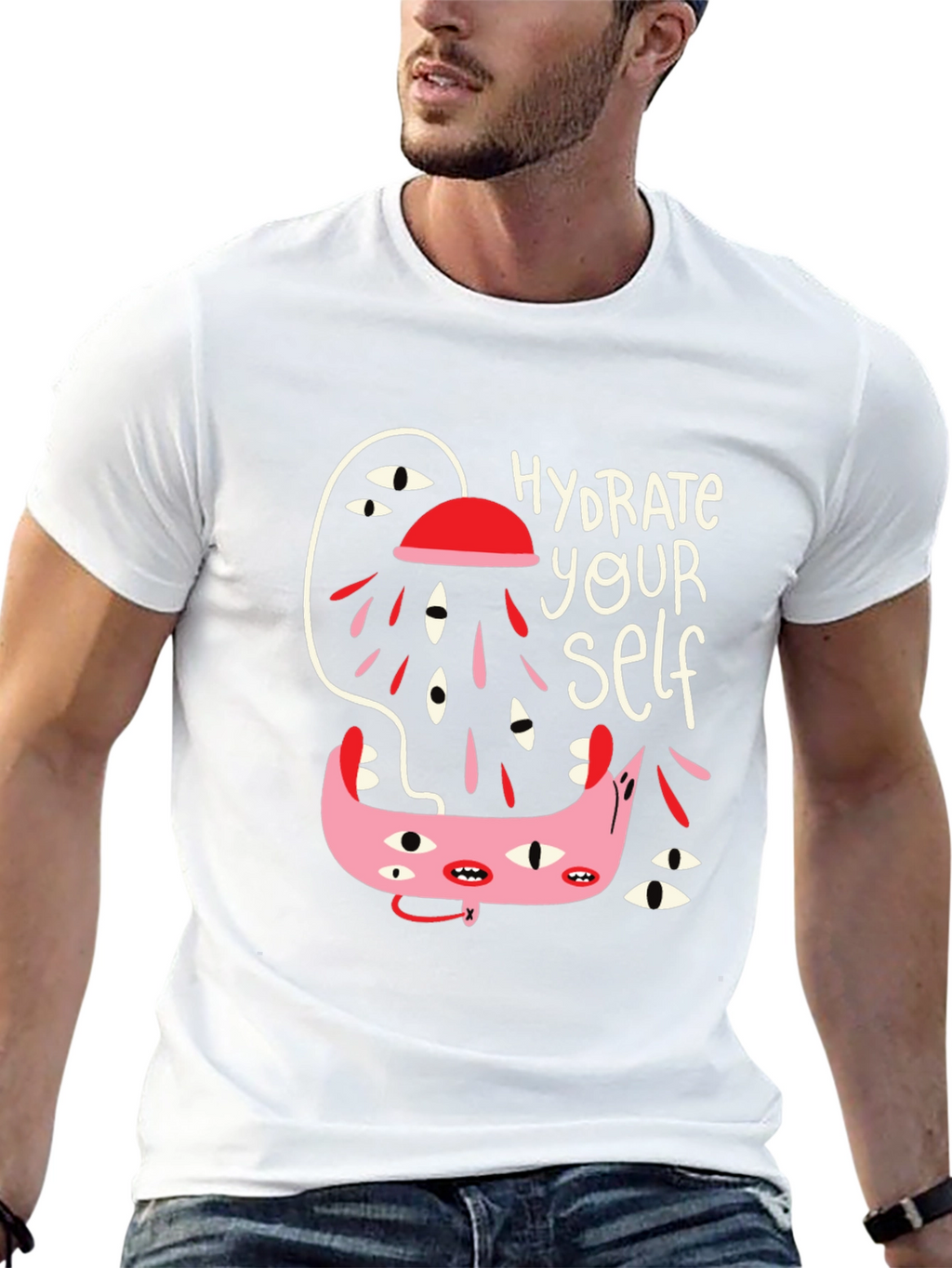 Hydrate Yourself Black Graphic Tee