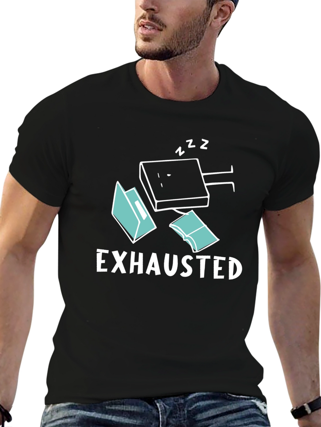 Exhausted Funny T-Shirt
