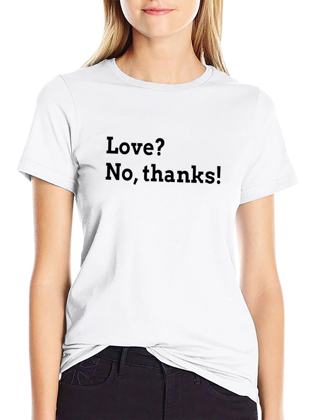 Love? No Thanks! Graphic Tee - Anti-Valentines T-Shirt