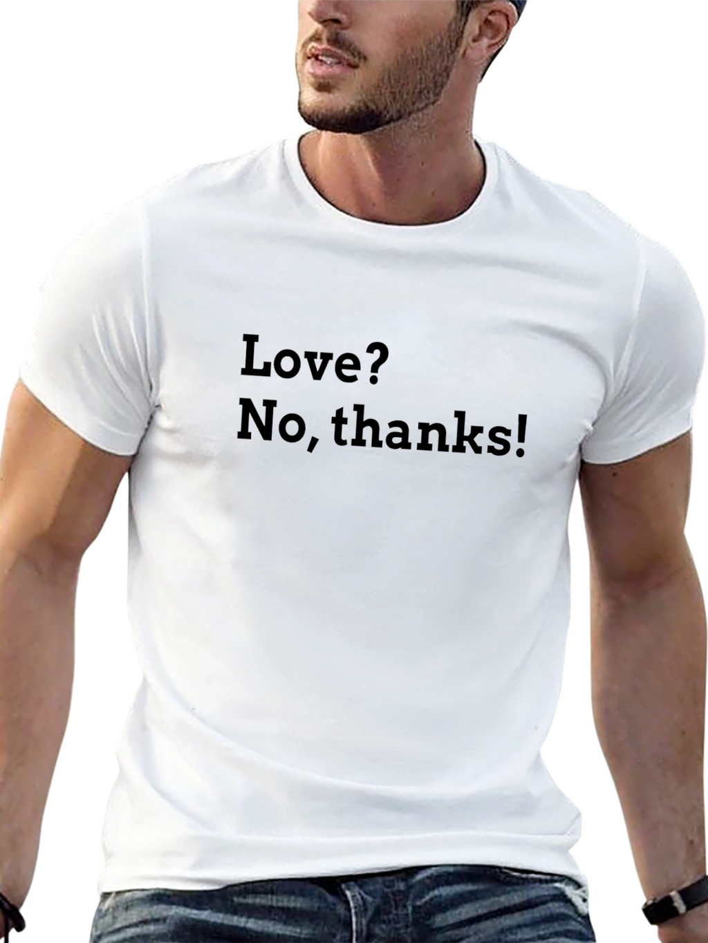 Love? No Thanks! Graphic Tee - Anti-Valentines T-Shirt