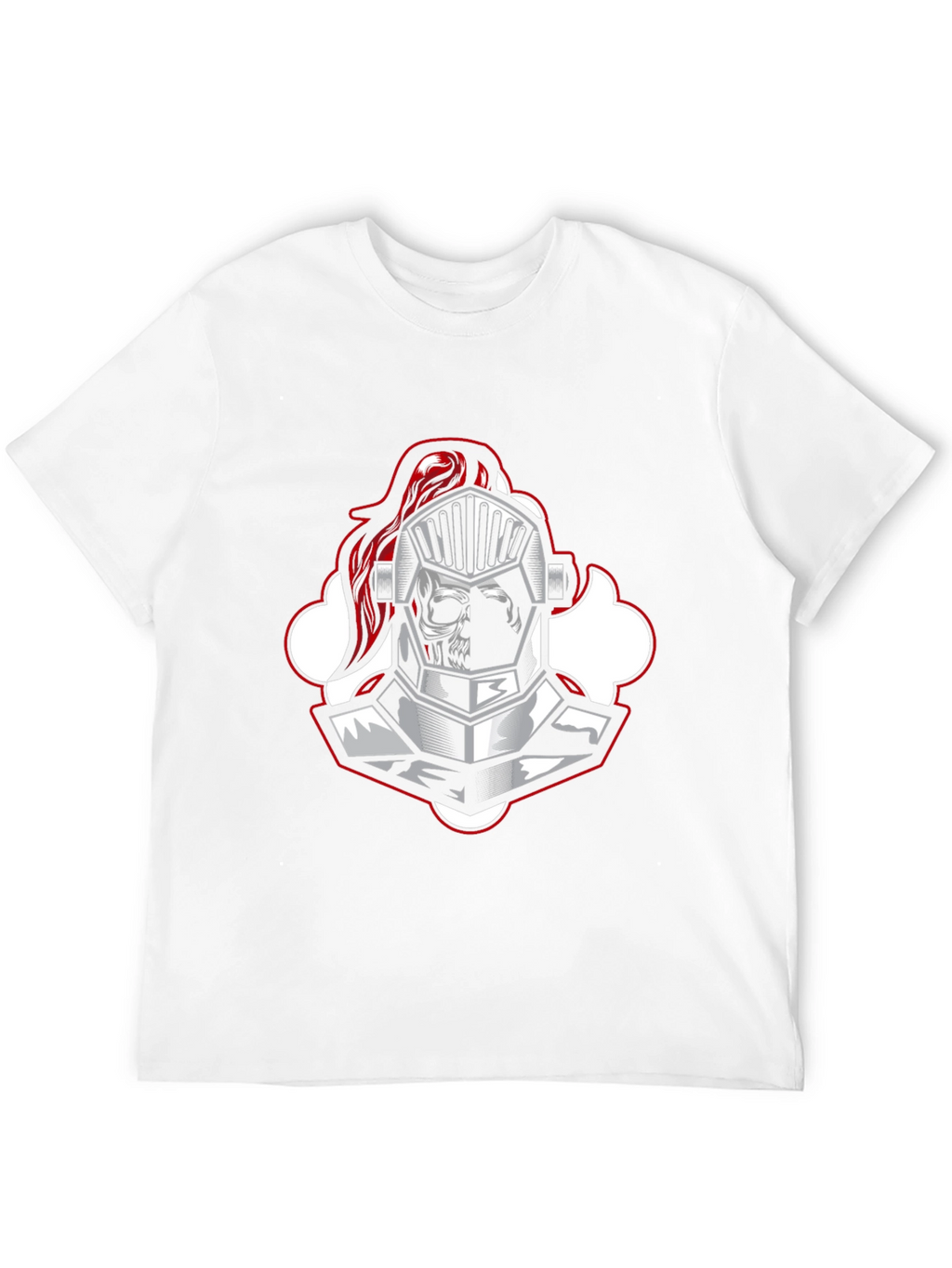 Knight Skull Graphic Tee - Black