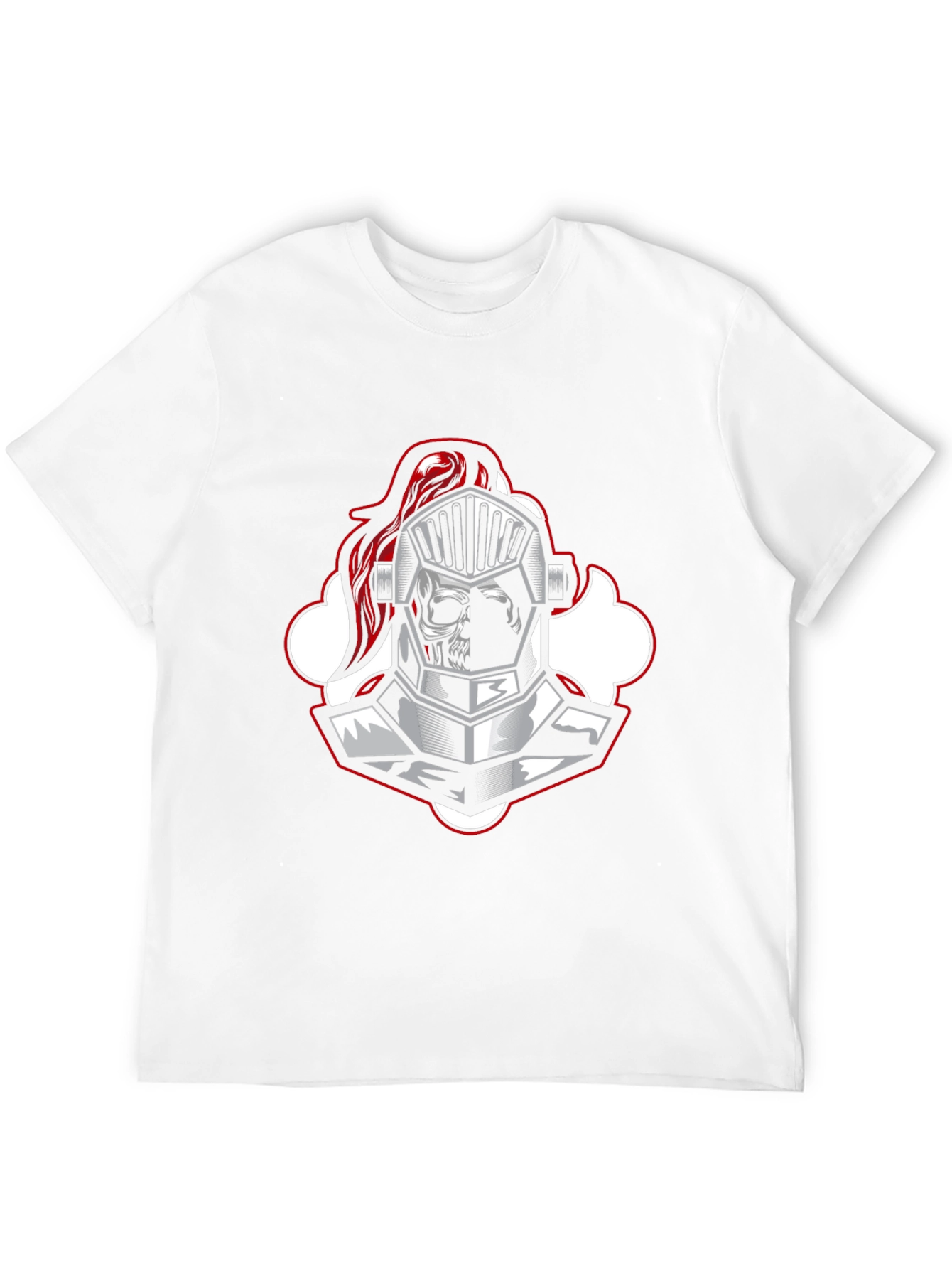 Knight Skull Graphic Tee - Black