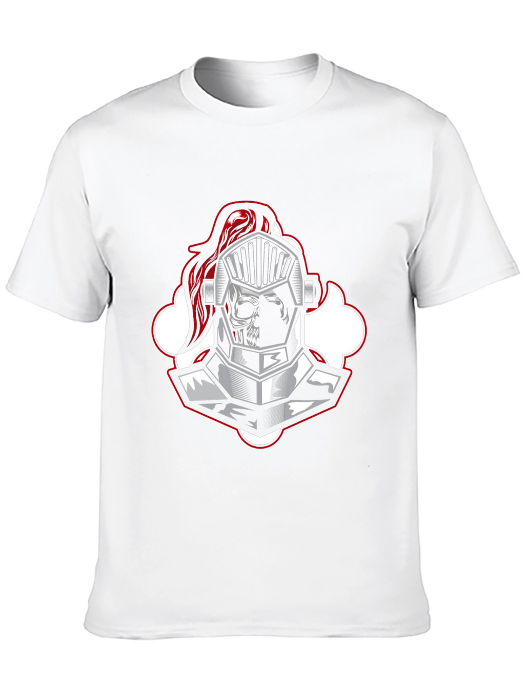 Knight Skull Graphic Tee - Black