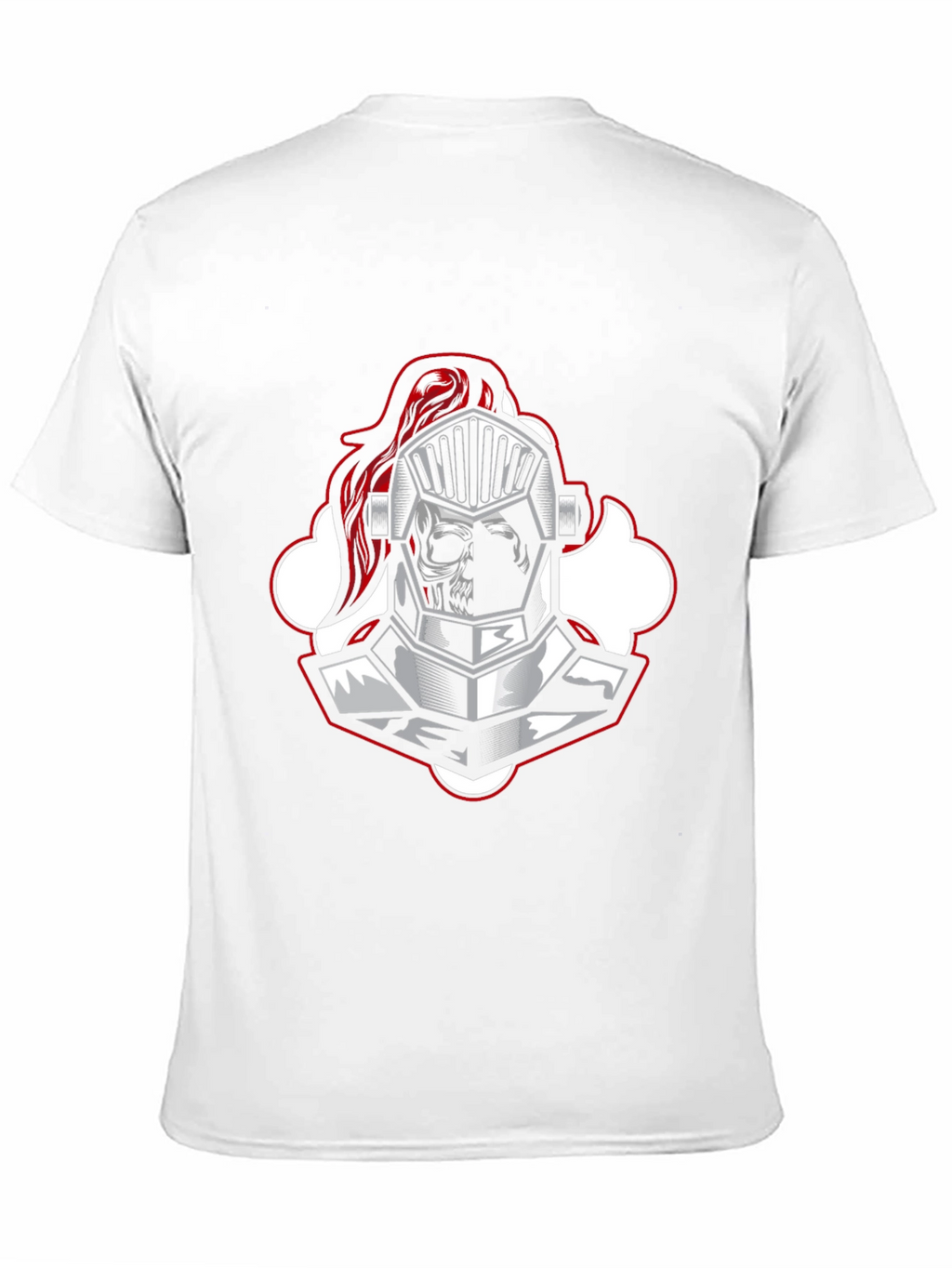 Knight Skull Graphic Tee - Black