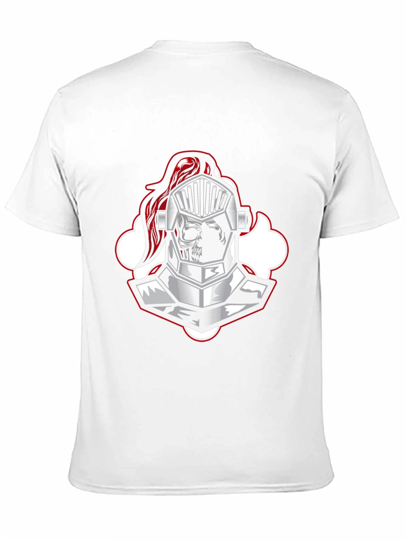 Knight Skull Graphic Tee - Black