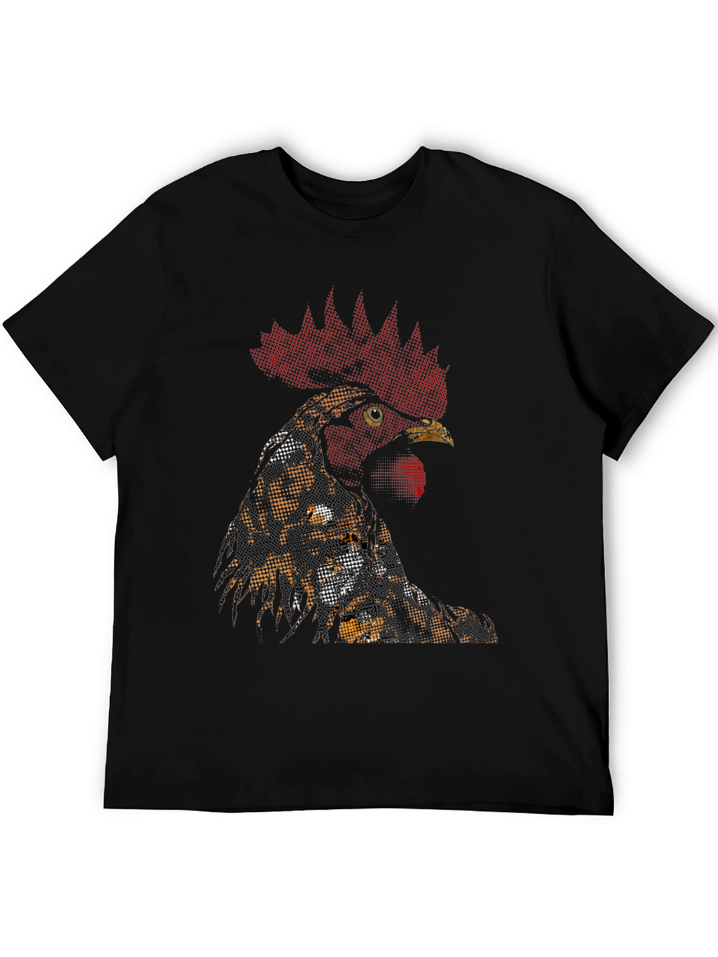 Rooster Graphic T-Shirt - Black