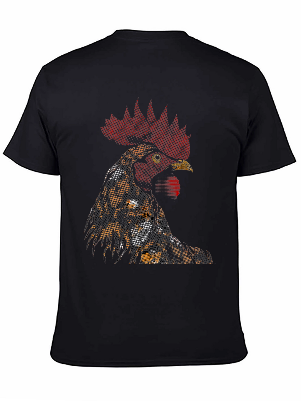 Rooster Graphic T-Shirt - Black
