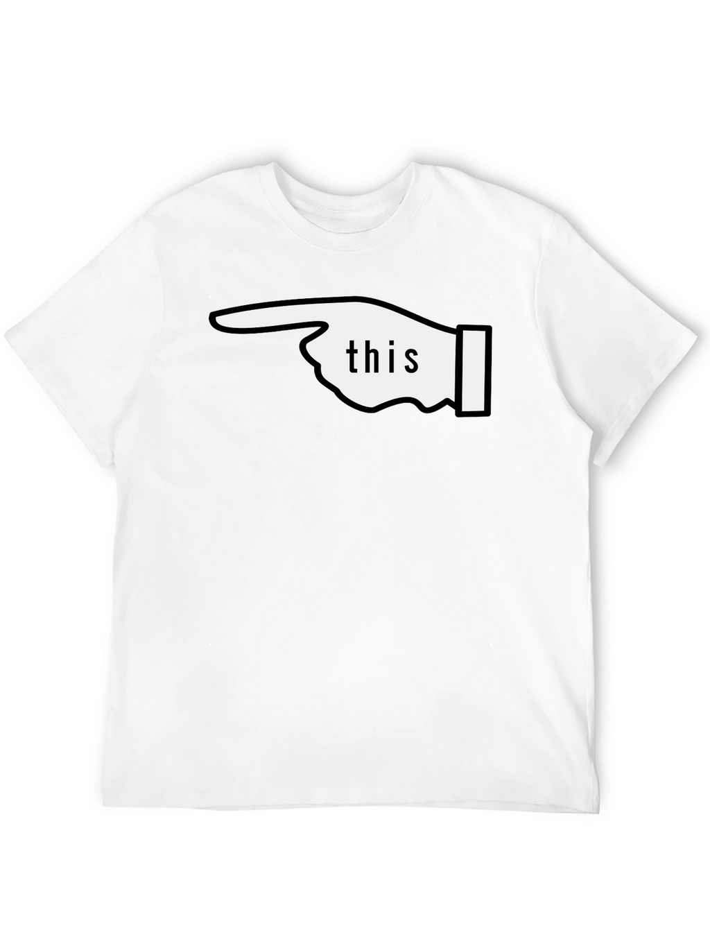 Funny This Pointing Finger Black T-Shirt