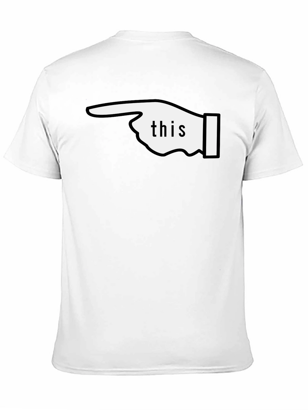Funny This Pointing Finger Black T-Shirt