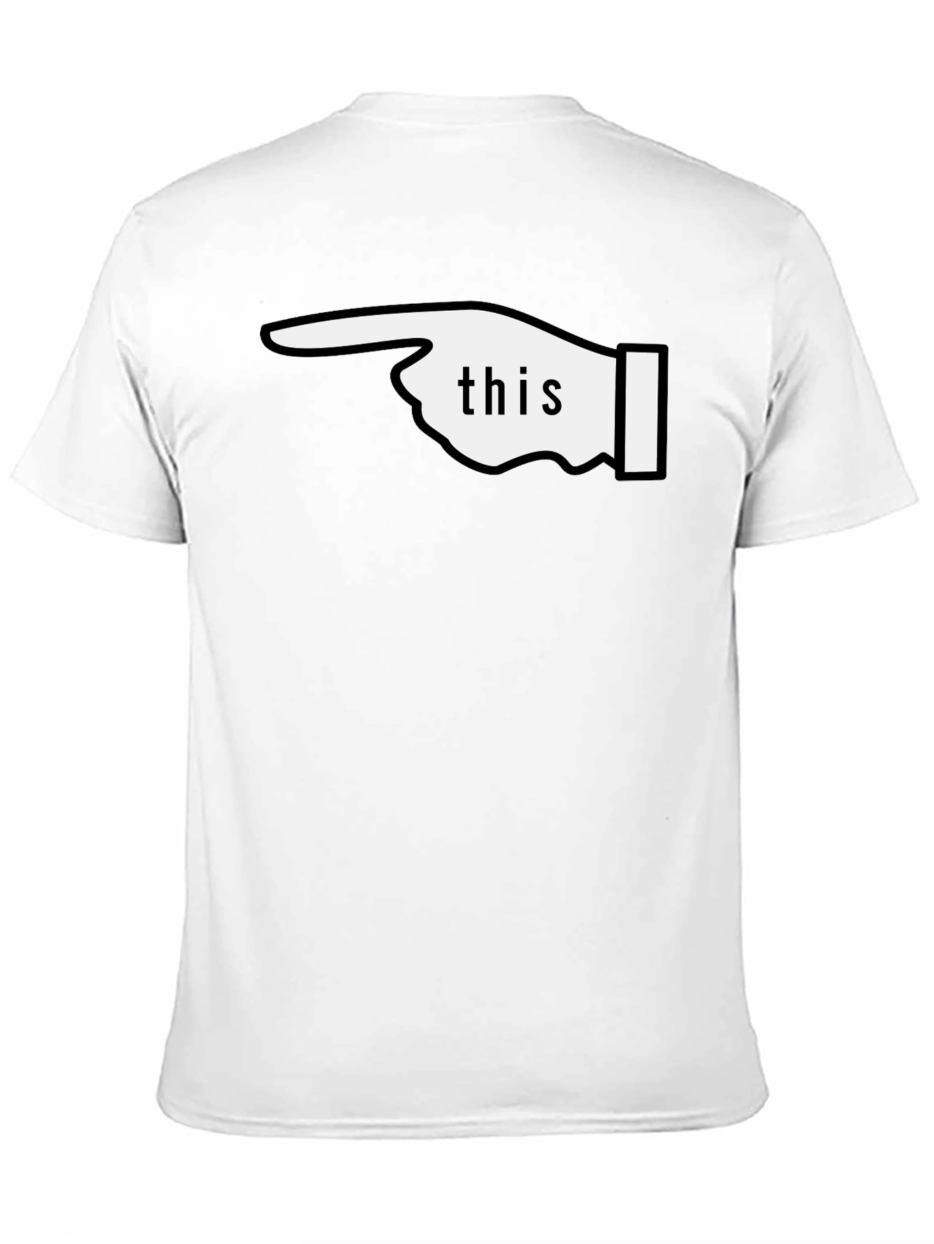 Funny This Pointing Finger Black T-Shirt