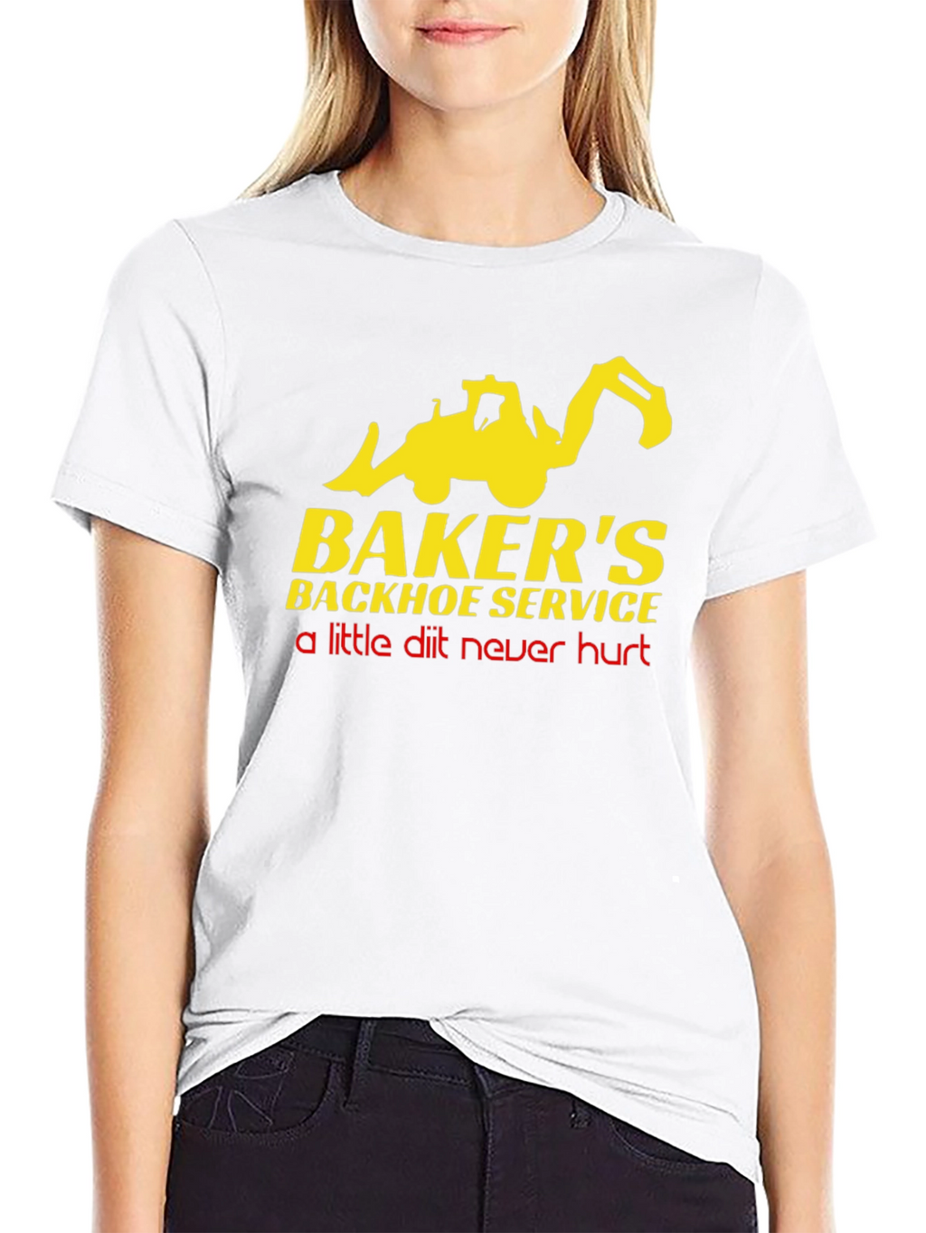 Bakers Backhoe Service T-Shirt - Funny Construction Tee