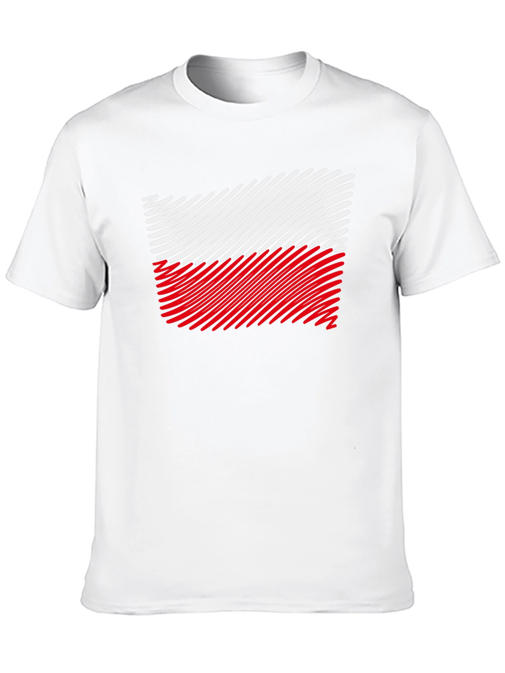Poland Flag T-Shirt - Unique Striped Design