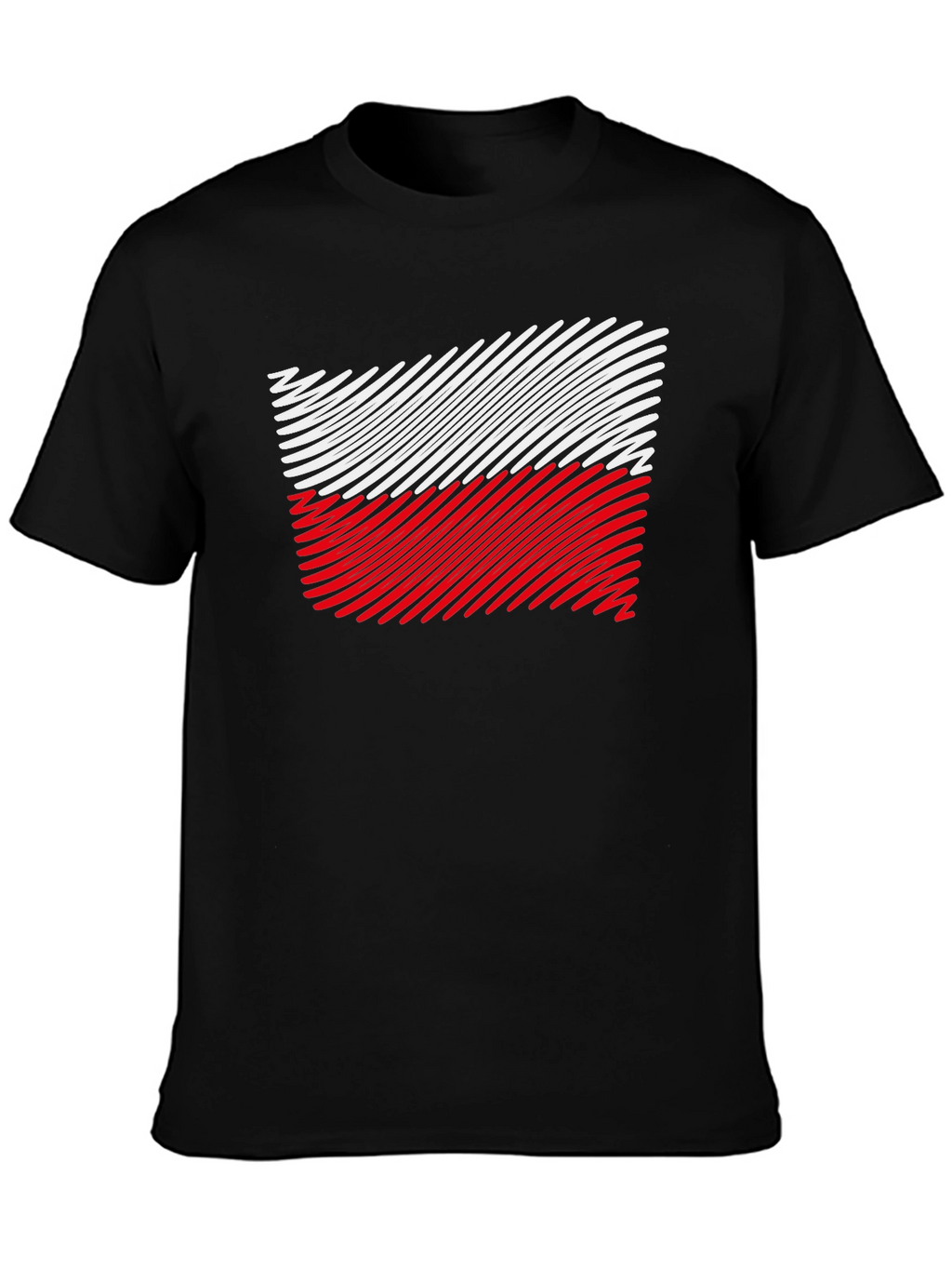 Poland Flag T-Shirt - Unique Striped Design