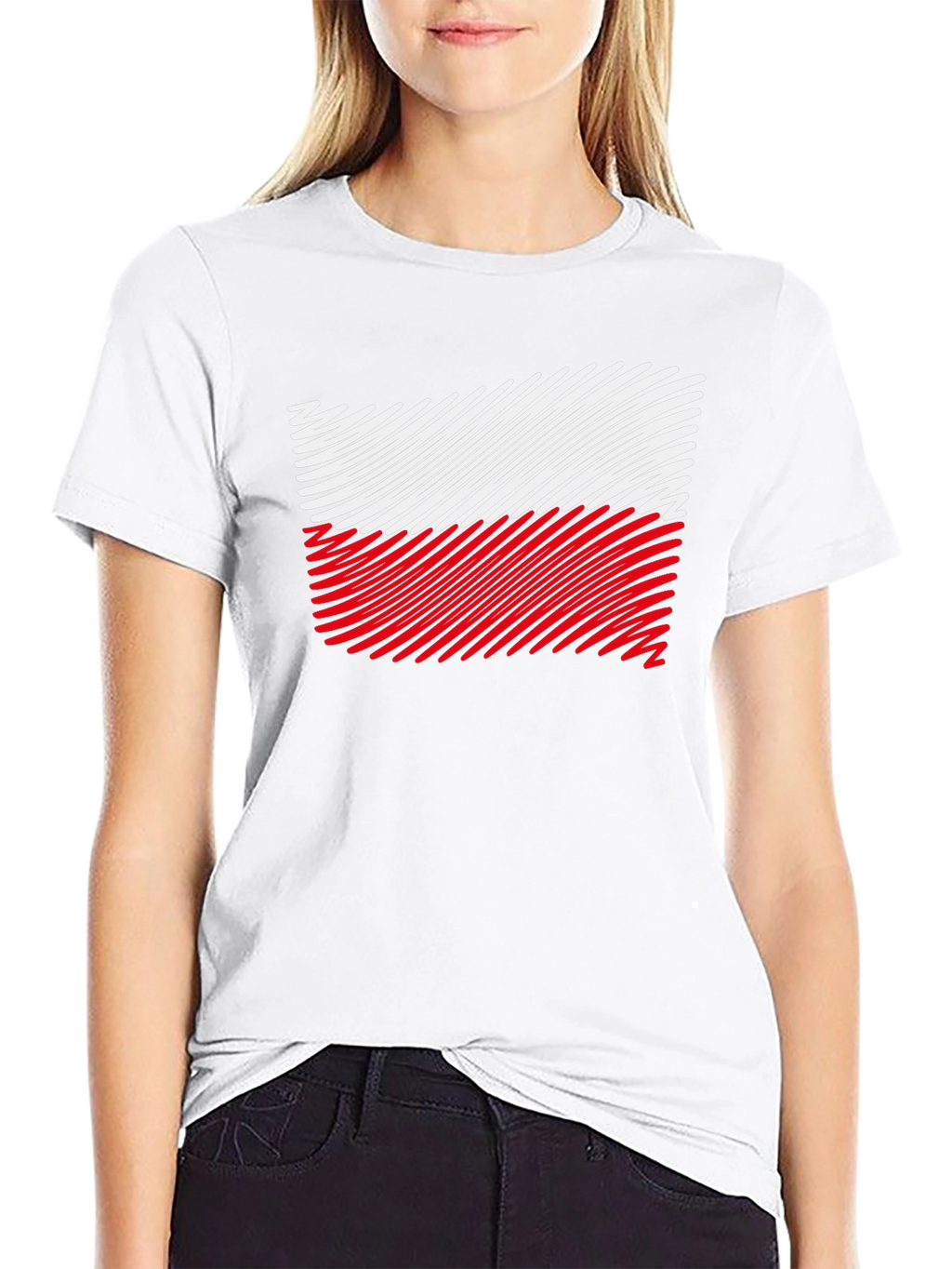 Poland Flag T-Shirt - Unique Striped Design