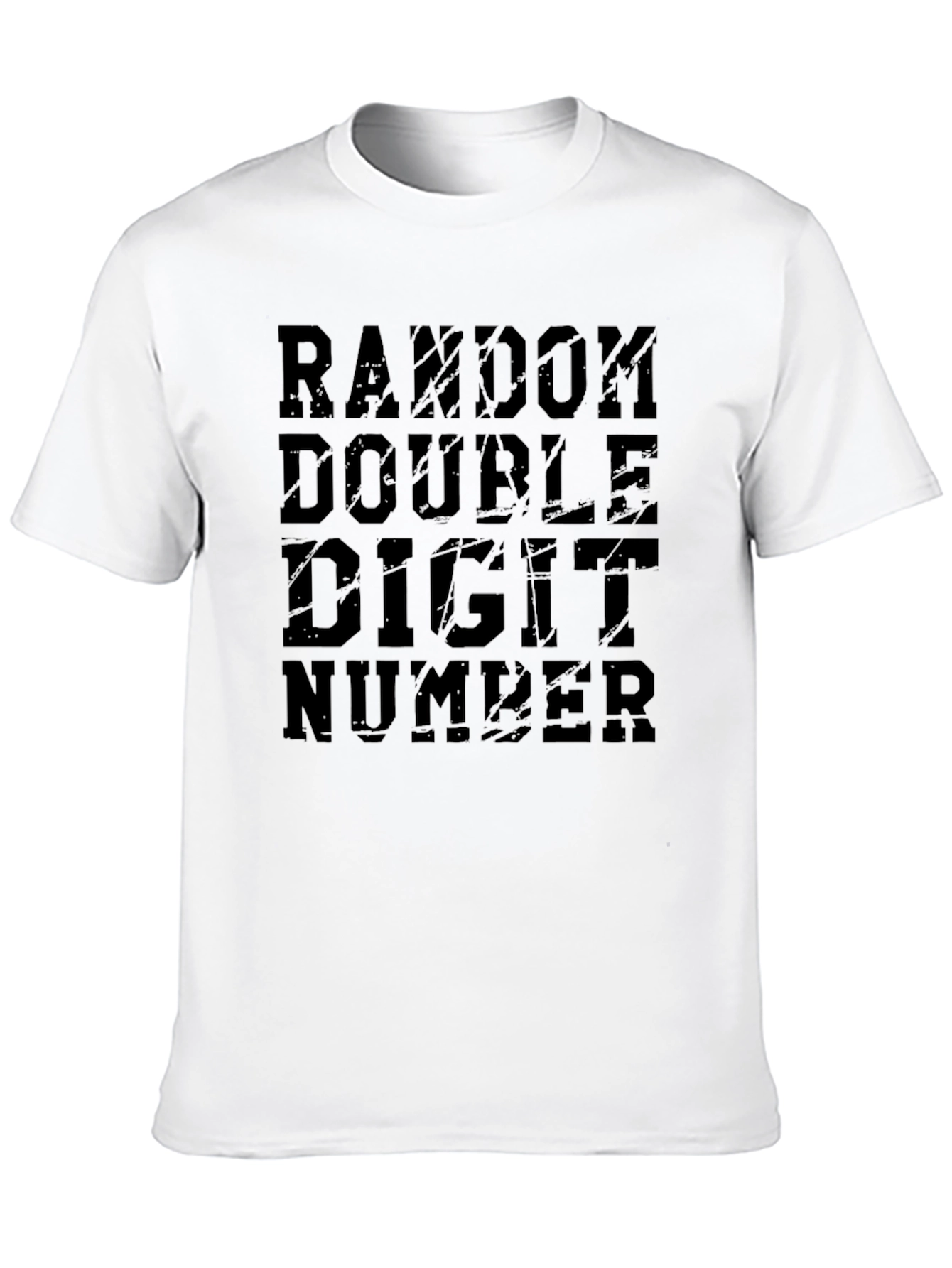 Random Double Digit Number Graphic T-Shirt