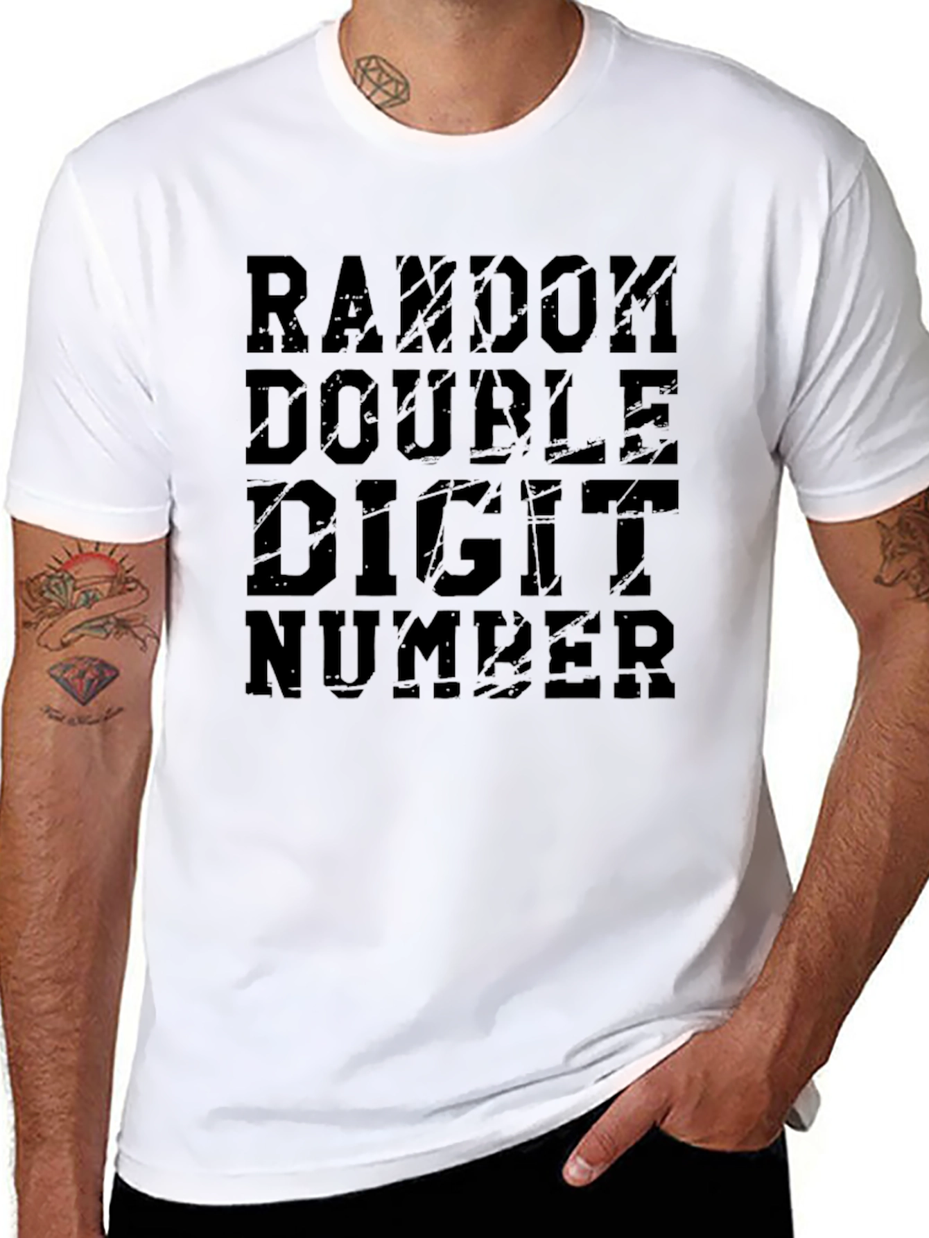 Random Double Digit Number Graphic T-Shirt