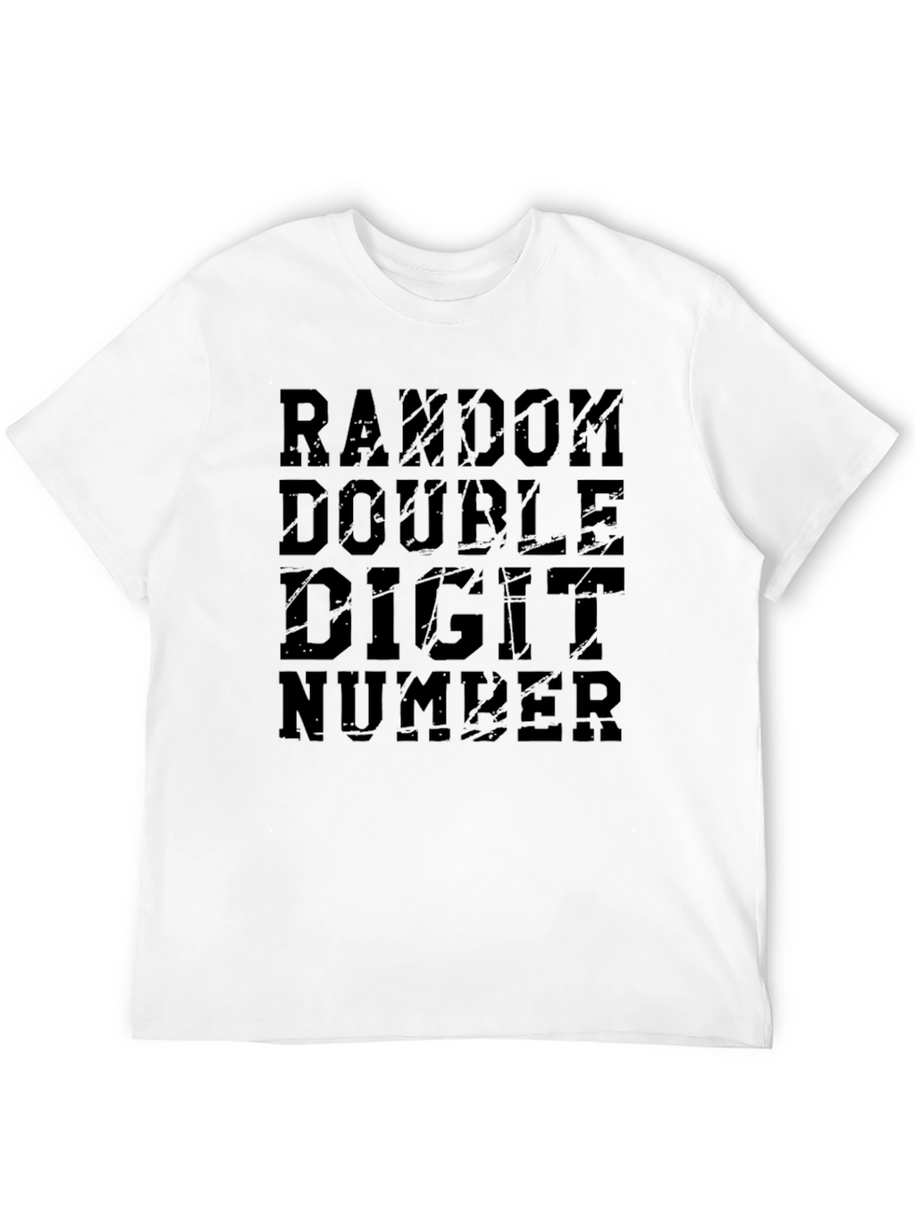 Random Double Digit Number Graphic T-Shirt