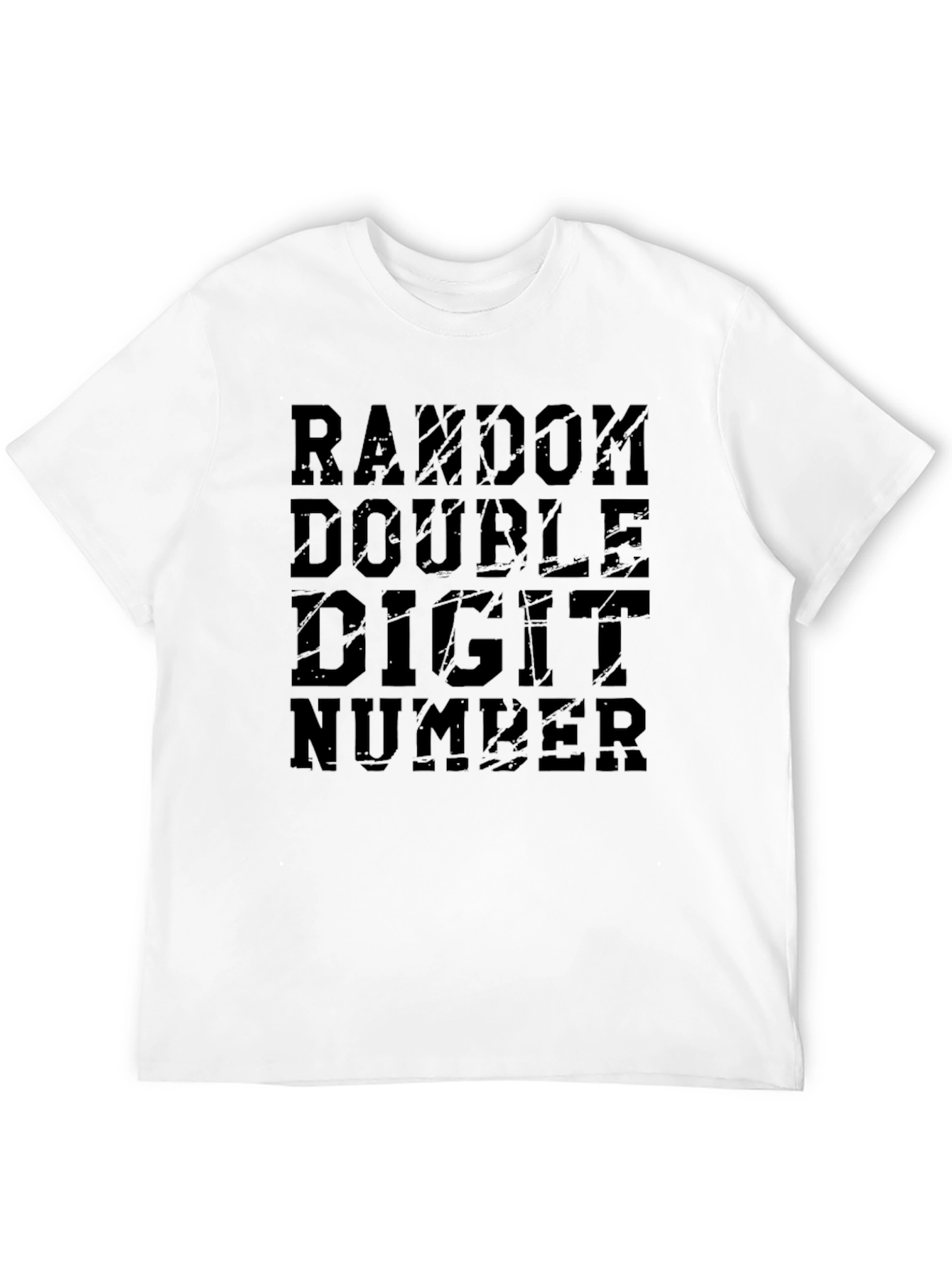 Random Double Digit Number Graphic T-Shirt