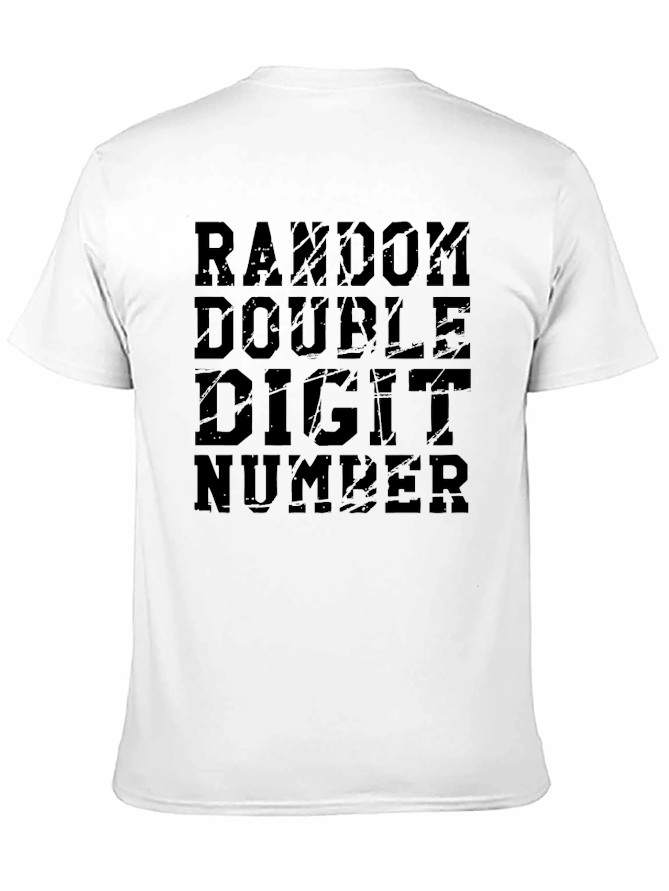 Random Double Digit Number Graphic T-Shirt
