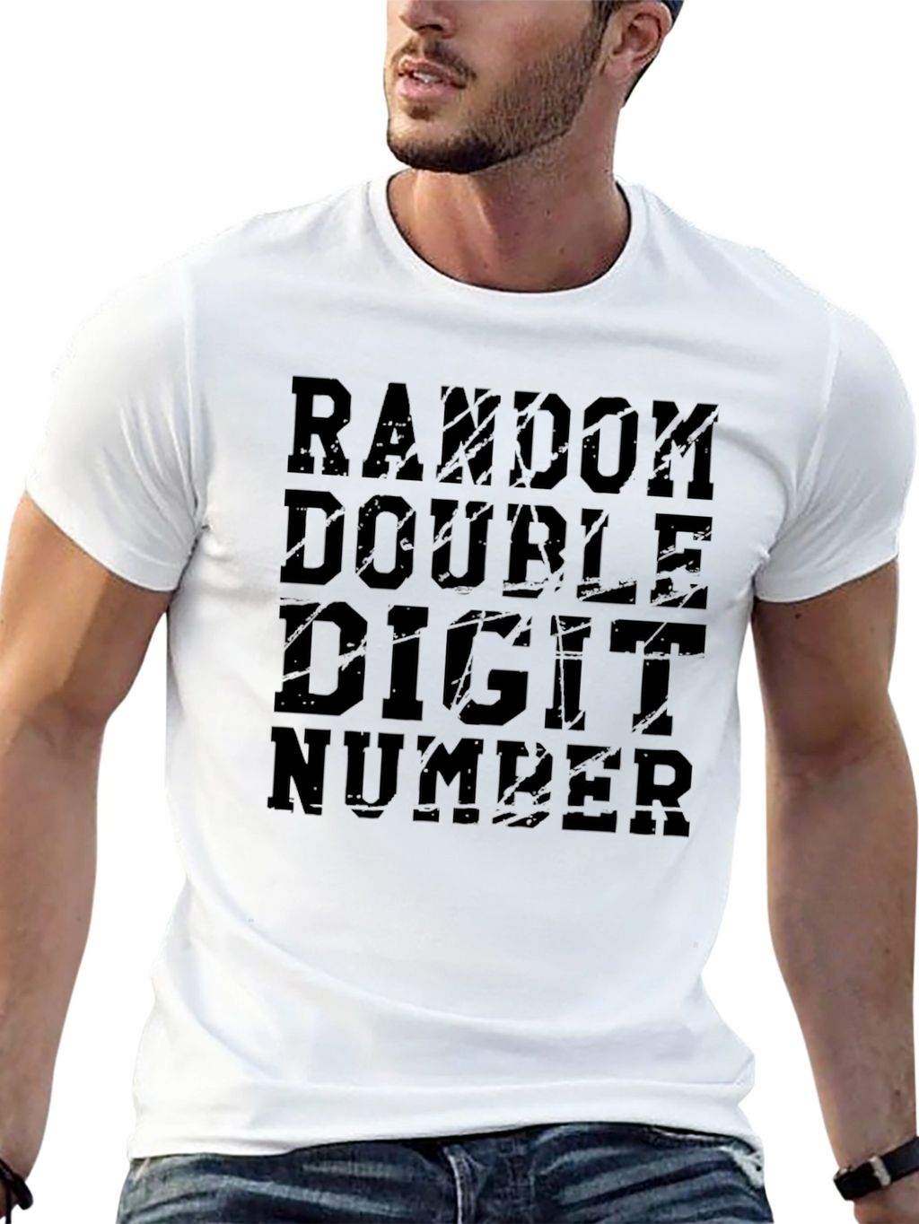 Random Double Digit Number Graphic T-Shirt