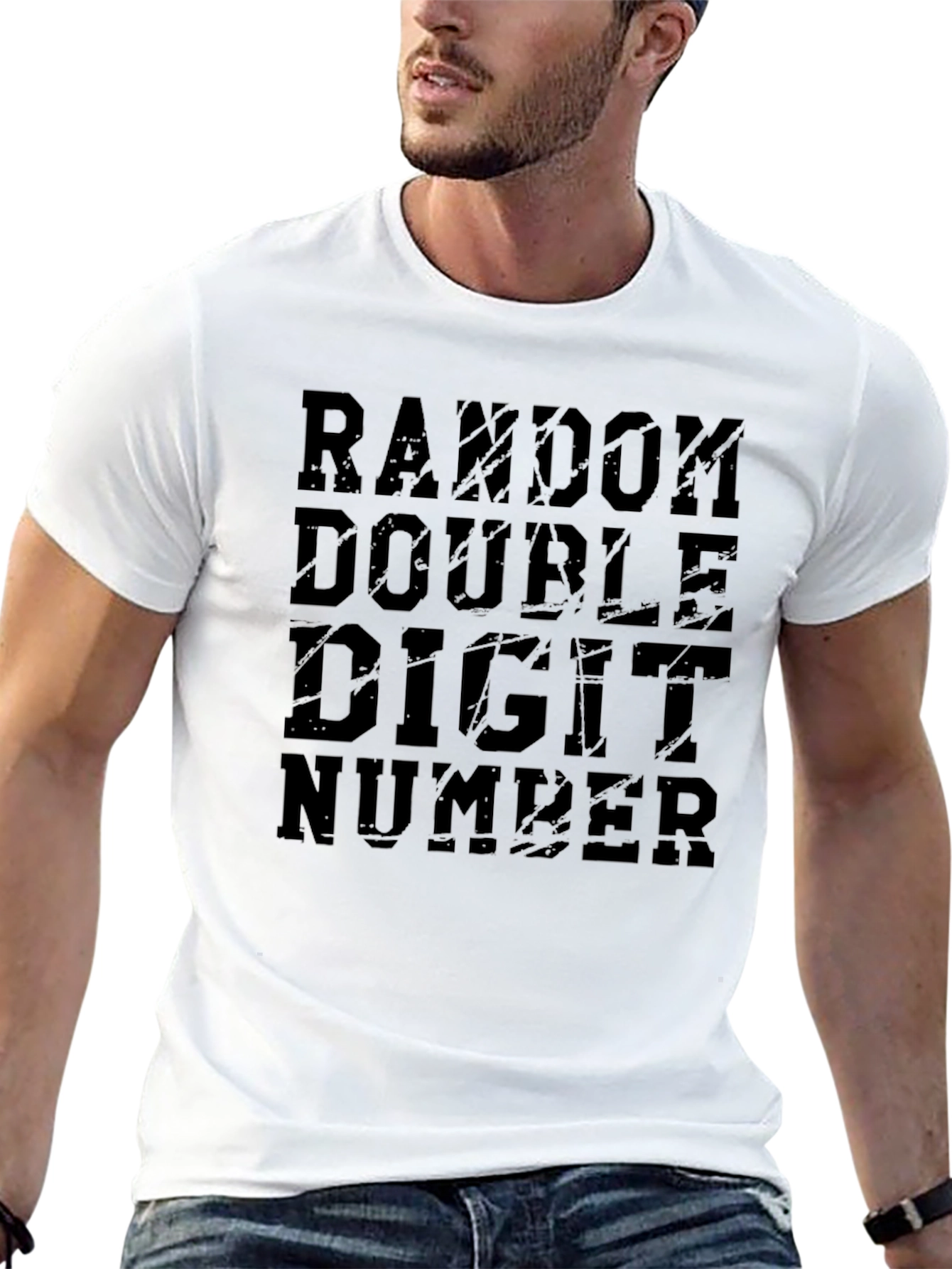 Random Double Digit Number Graphic T-Shirt
