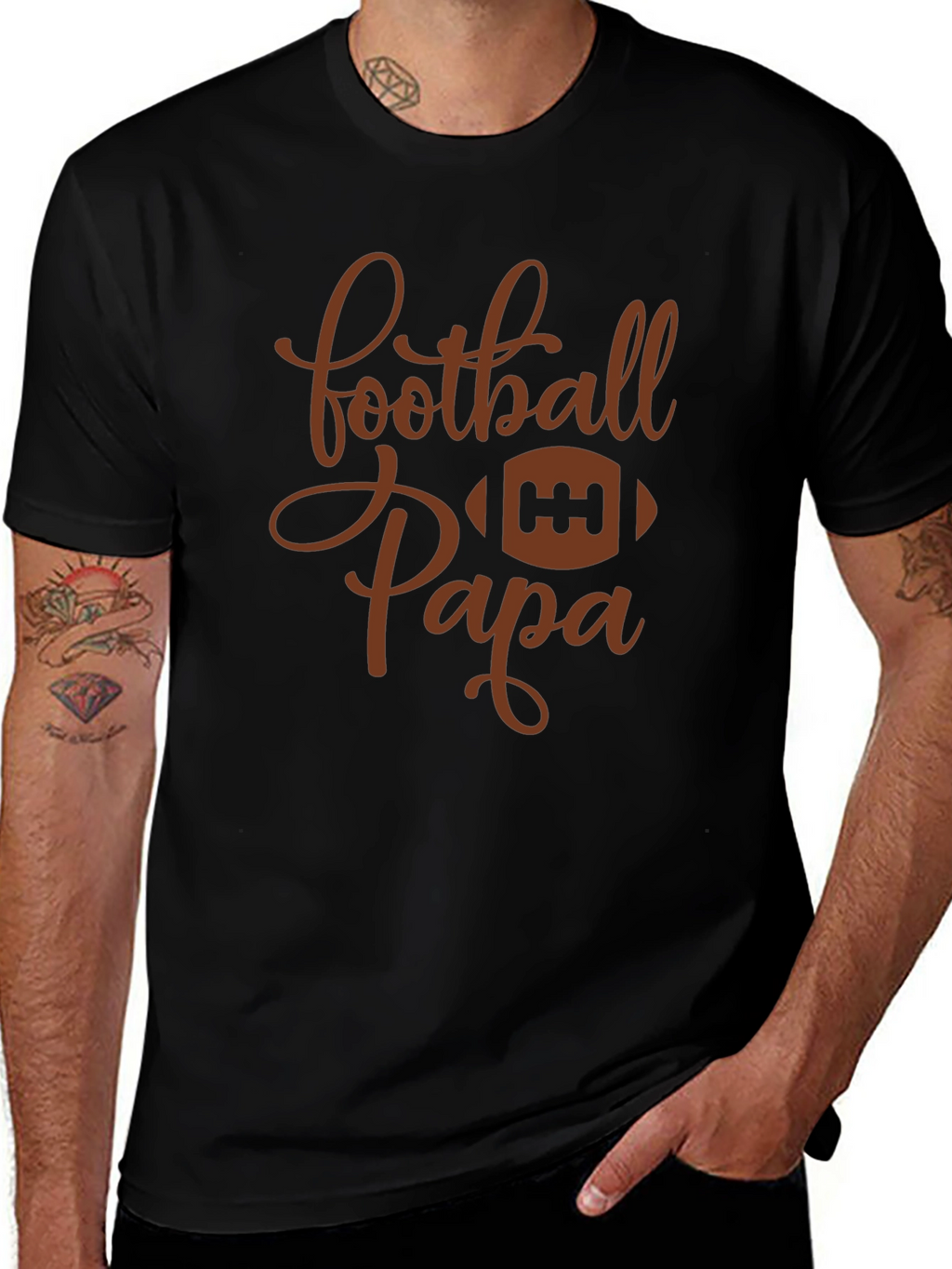Football Papa Graphic T-Shirt