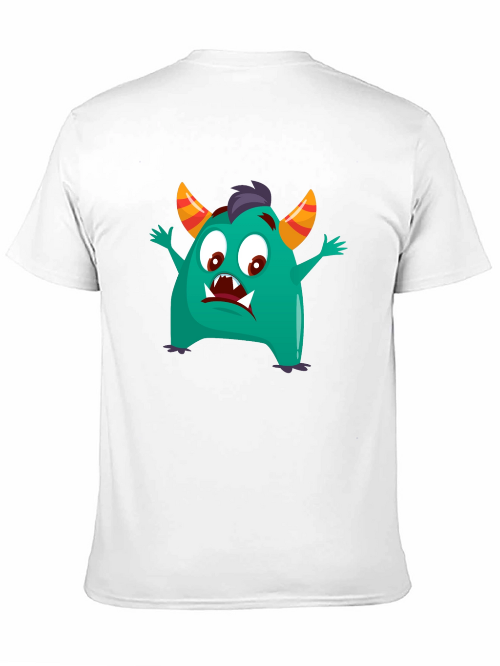 Fun Monster Graphic Tee - Black Cotton