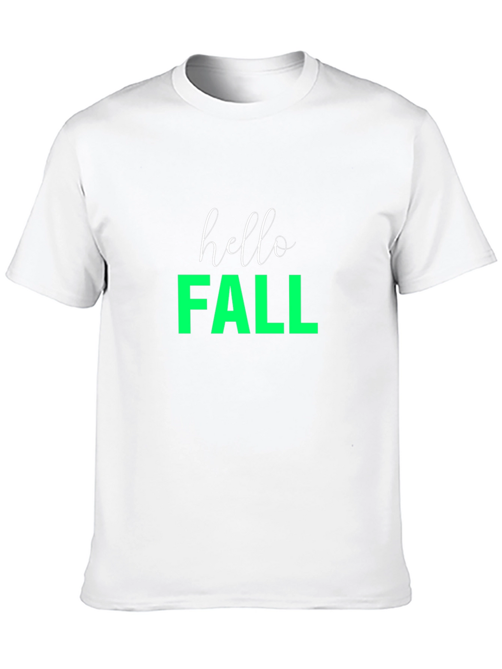 Hello Fall Graphic Tee - Black Casual T-Shirt