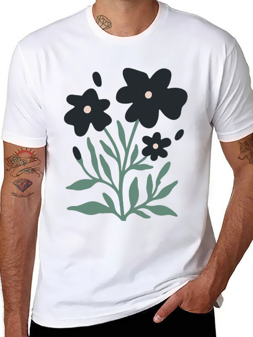 Floral Graphic Tee - Modern Casual Style