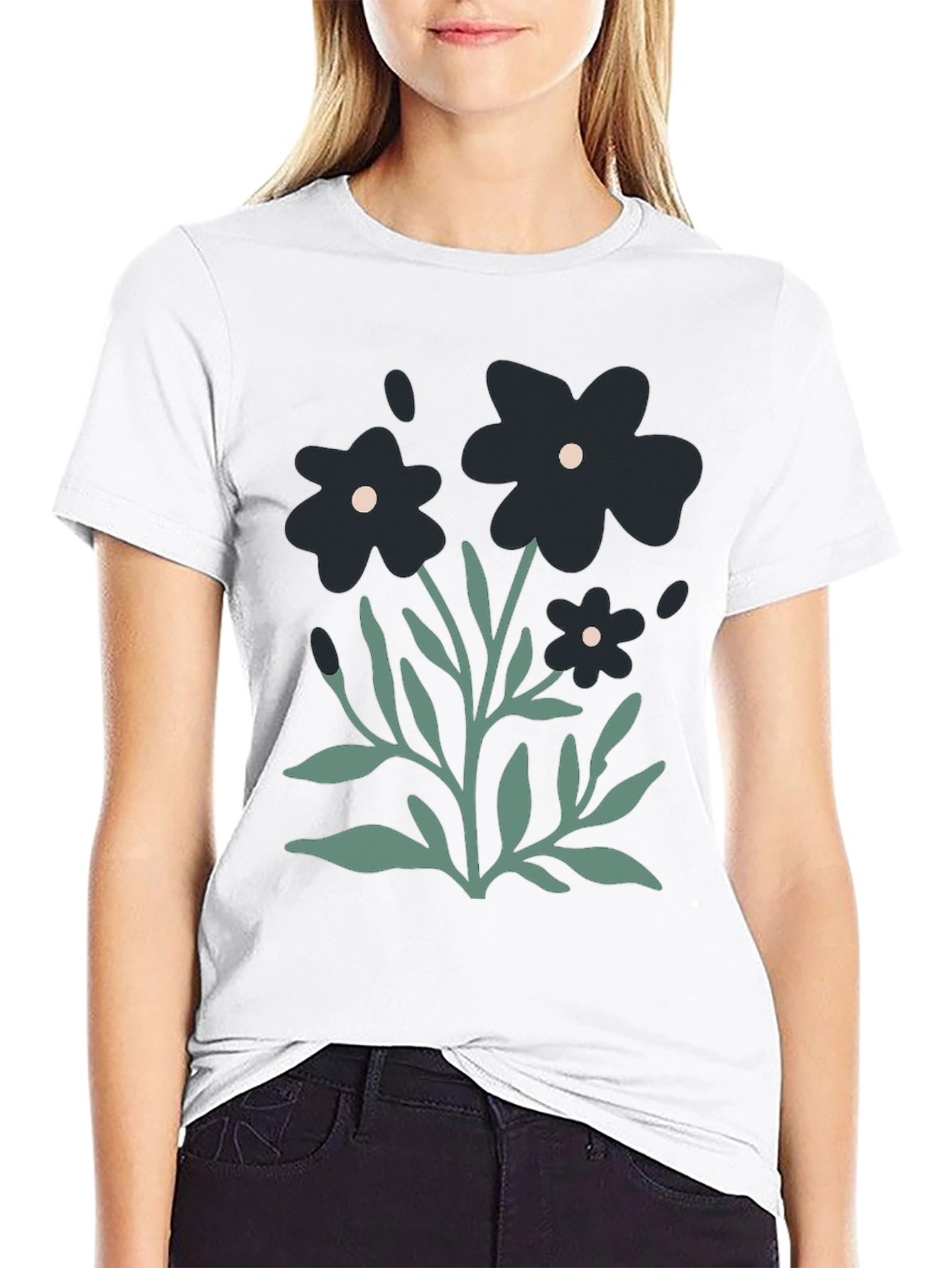 Floral Graphic Tee - Modern Casual Style
