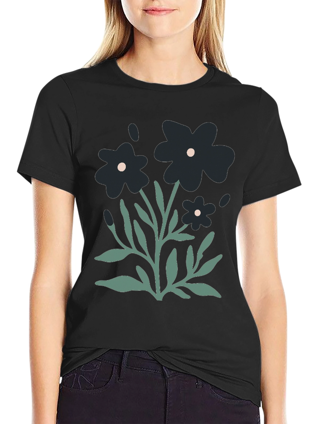 Floral Graphic Tee - Modern Casual Style