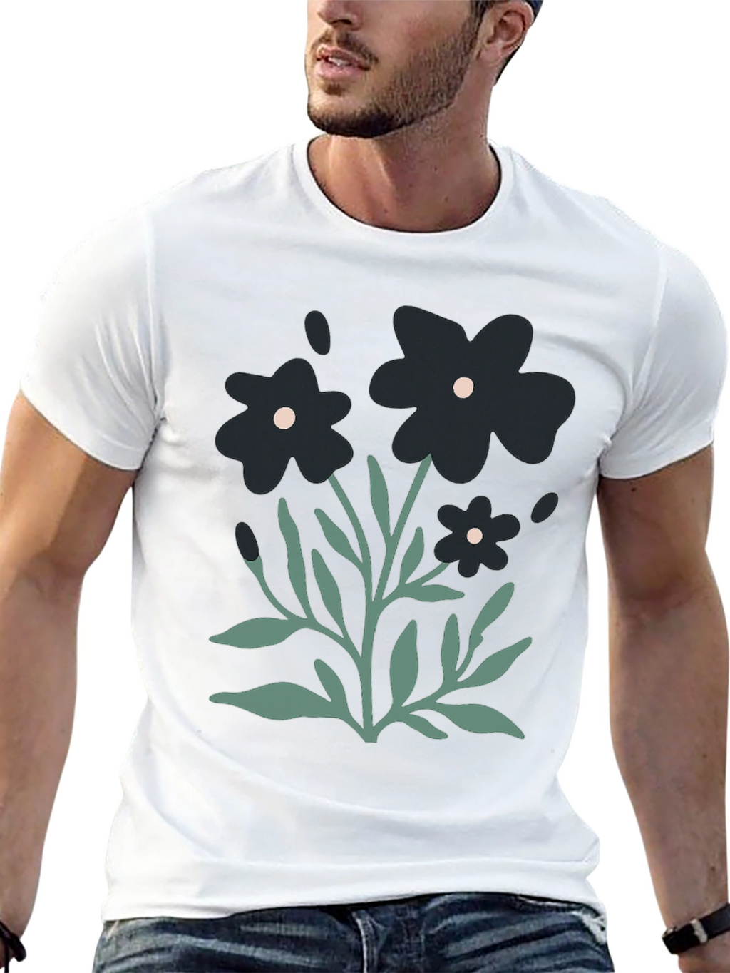 Floral Graphic Tee - Modern Casual Style