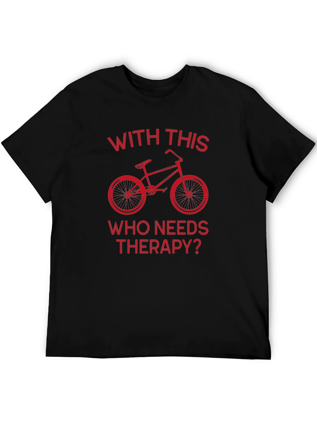 Cycling Therapy T-Shirt: Biker Humor Tee