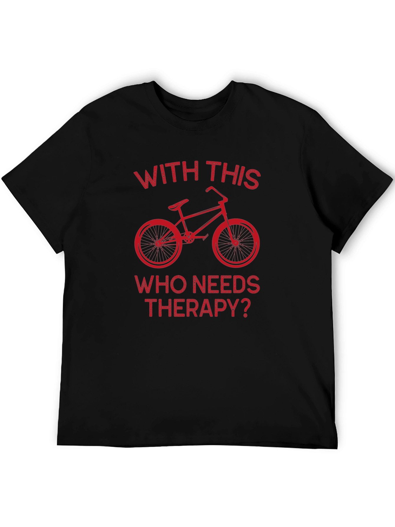 Cycling Therapy T-Shirt: Biker Humor Tee