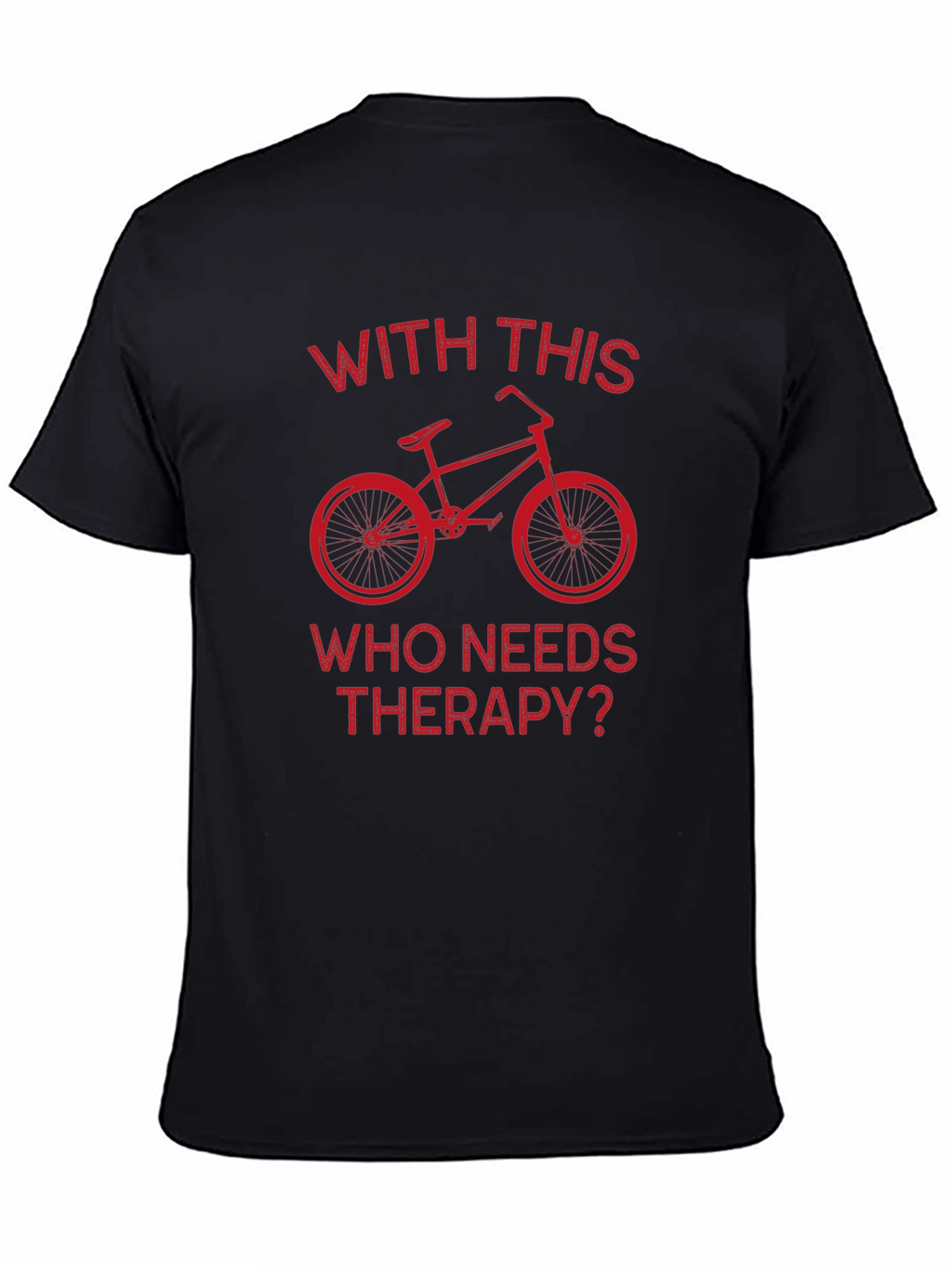 Cycling Therapy T-Shirt: Biker Humor Tee